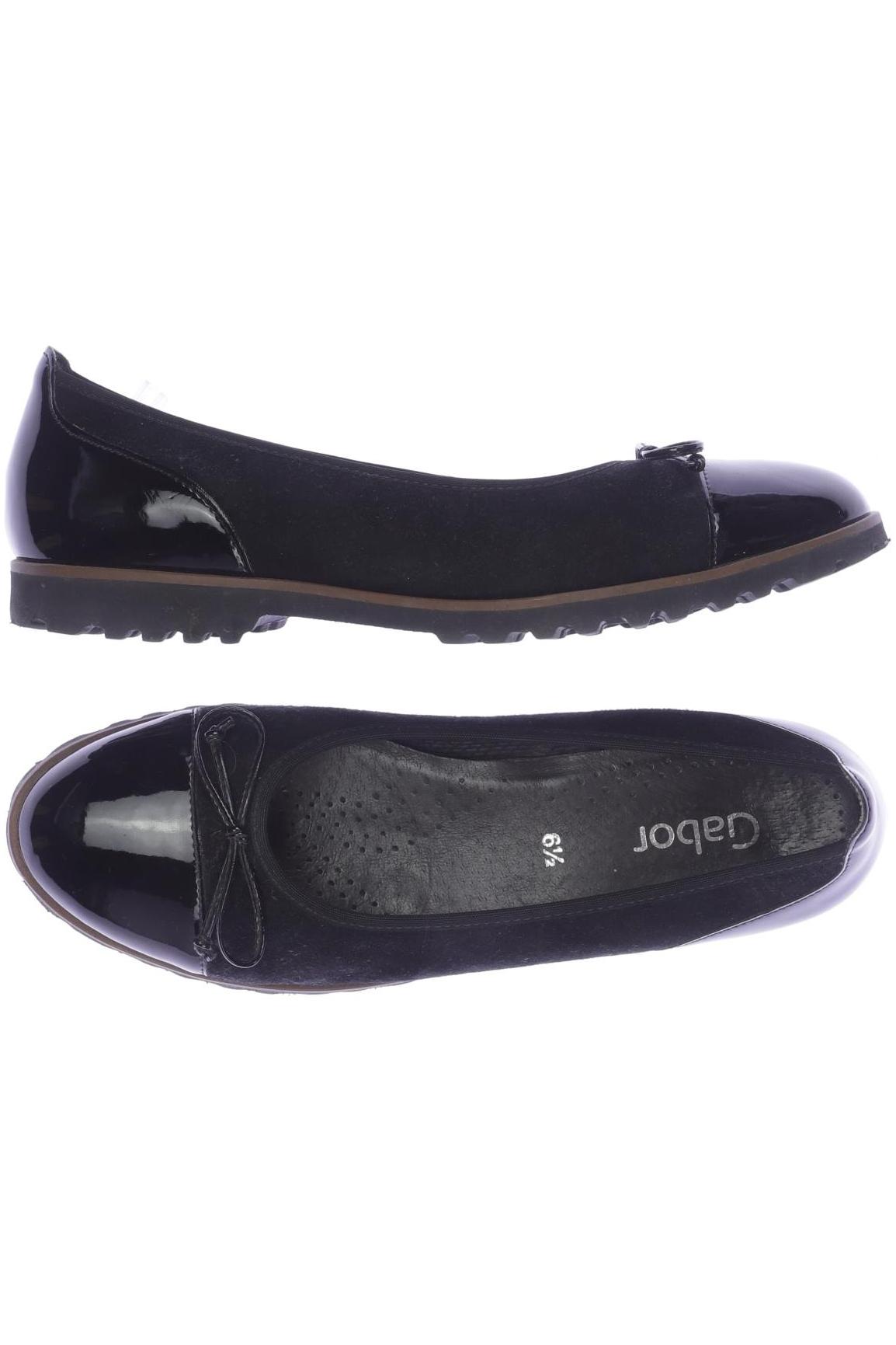 

Gabor Damen Ballerinas, schwarz, Gr. 6.5
