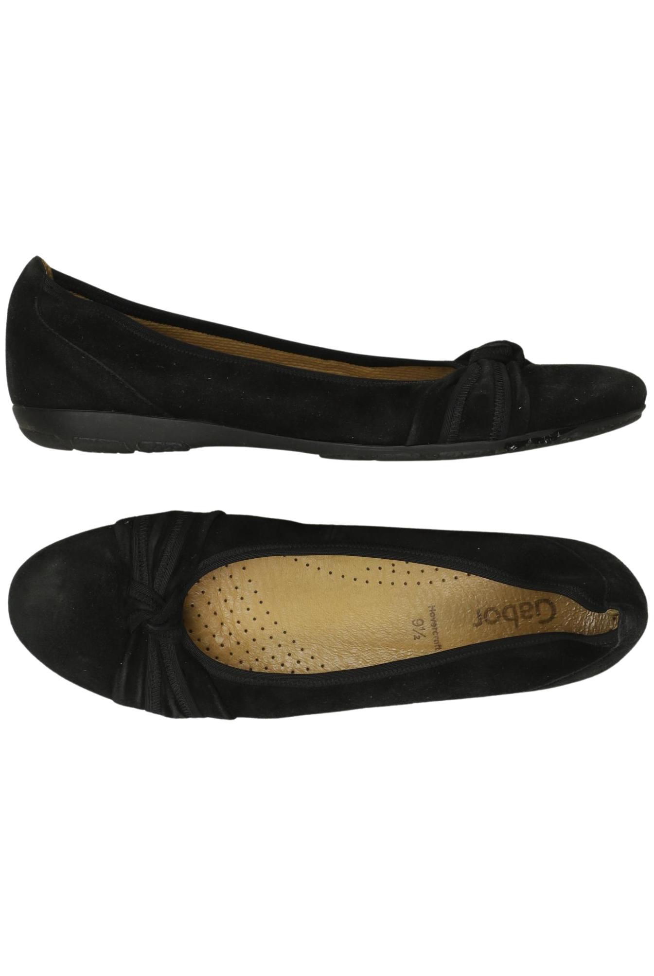 

Gabor Damen Ballerinas, schwarz, Gr. 9.5