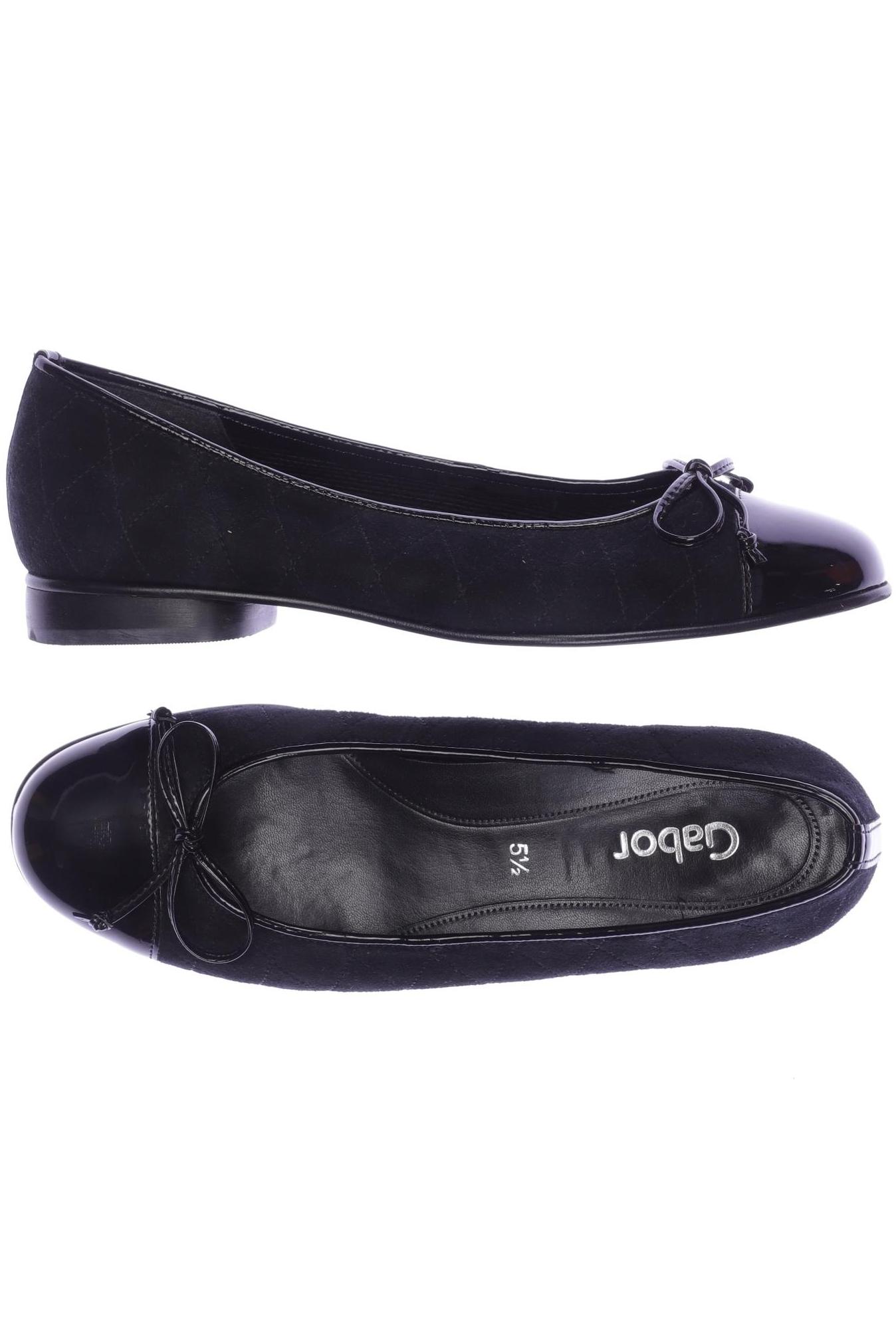 

Gabor Damen Ballerinas, schwarz, Gr. 5.5