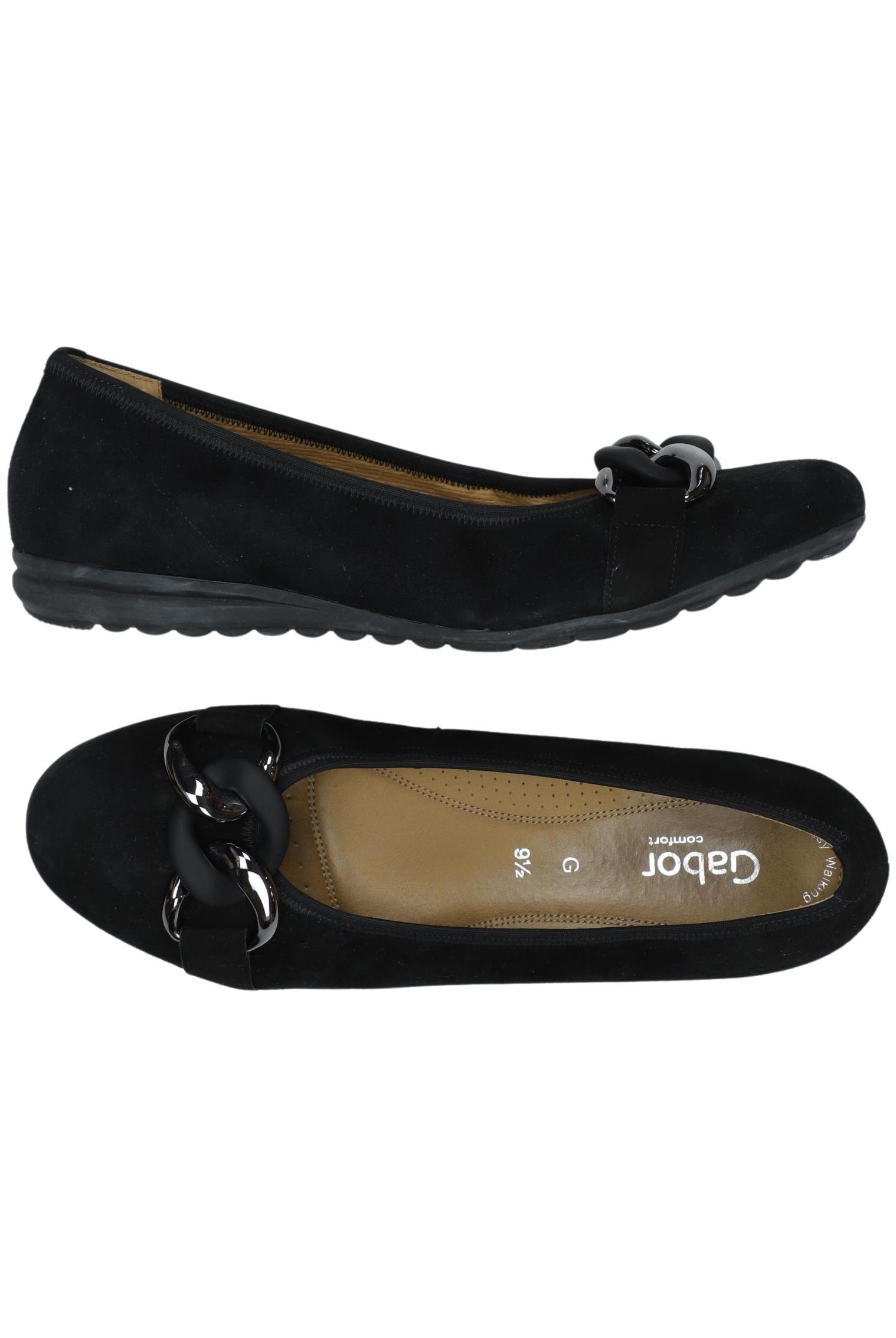 

Gabor Damen Ballerinas, schwarz, Gr. 9.5