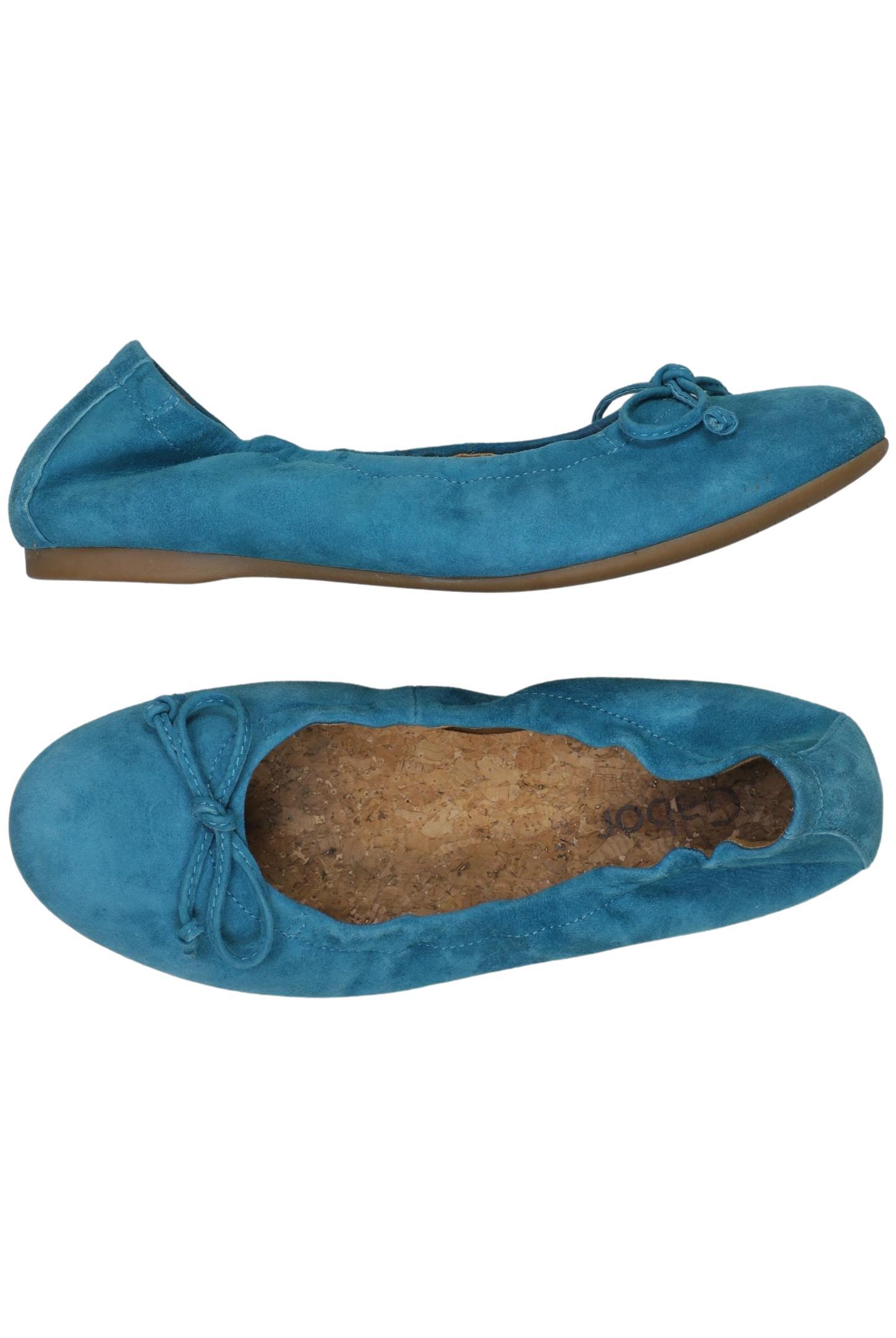 

Gabor Damen Ballerinas, türkis, Gr. 3.5
