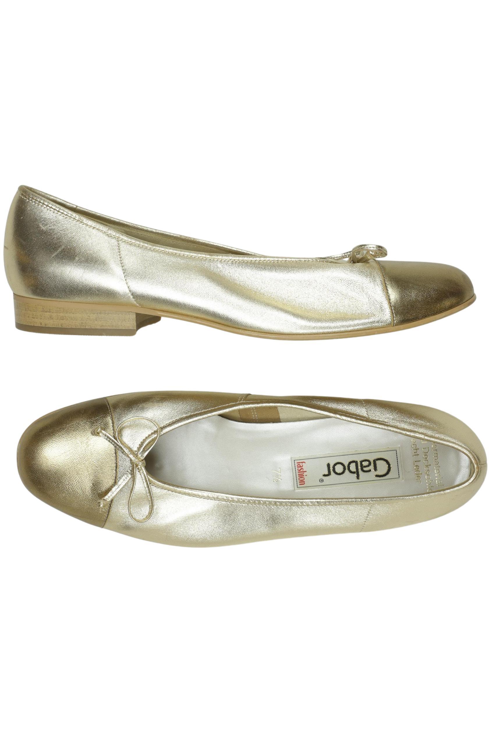 

Gabor Damen Ballerinas, gold, Gr. 7.5