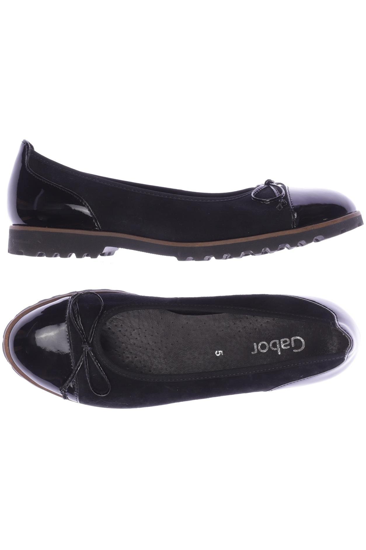 

Gabor Damen Ballerinas, schwarz, Gr. 5