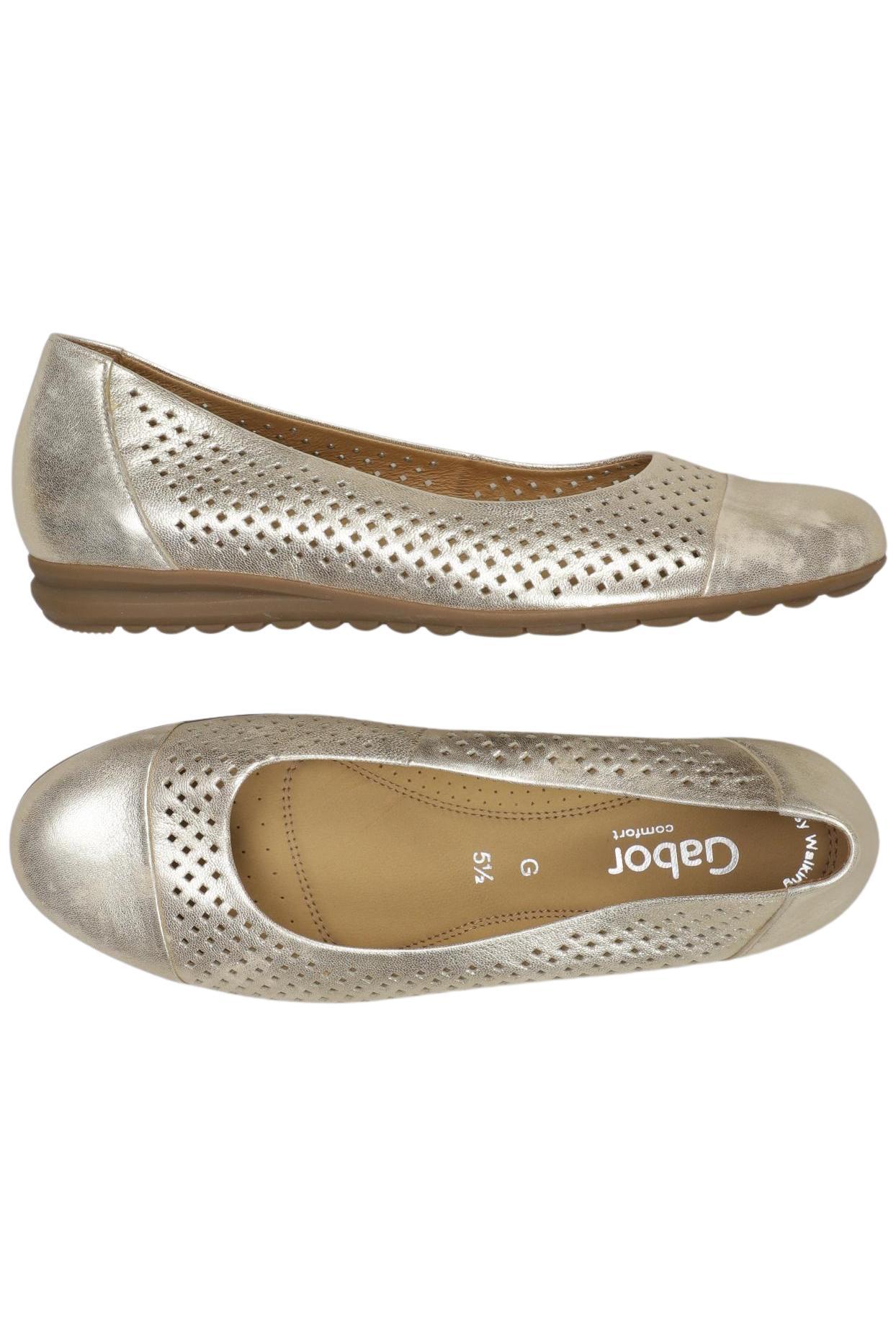 

Gabor Damen Ballerinas, silber, Gr. 5.5