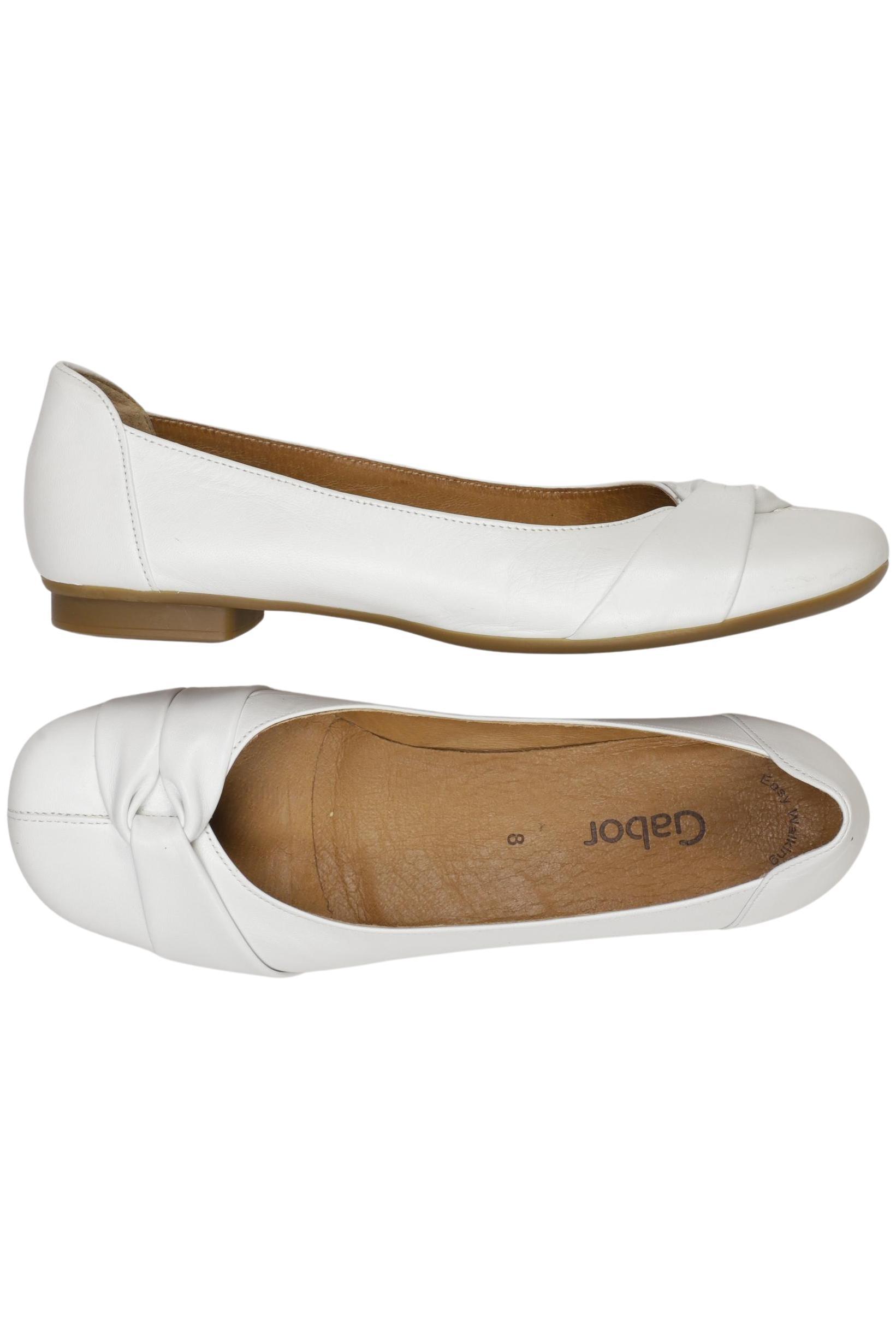 

Gabor Damen Ballerinas, weiß, Gr. 8