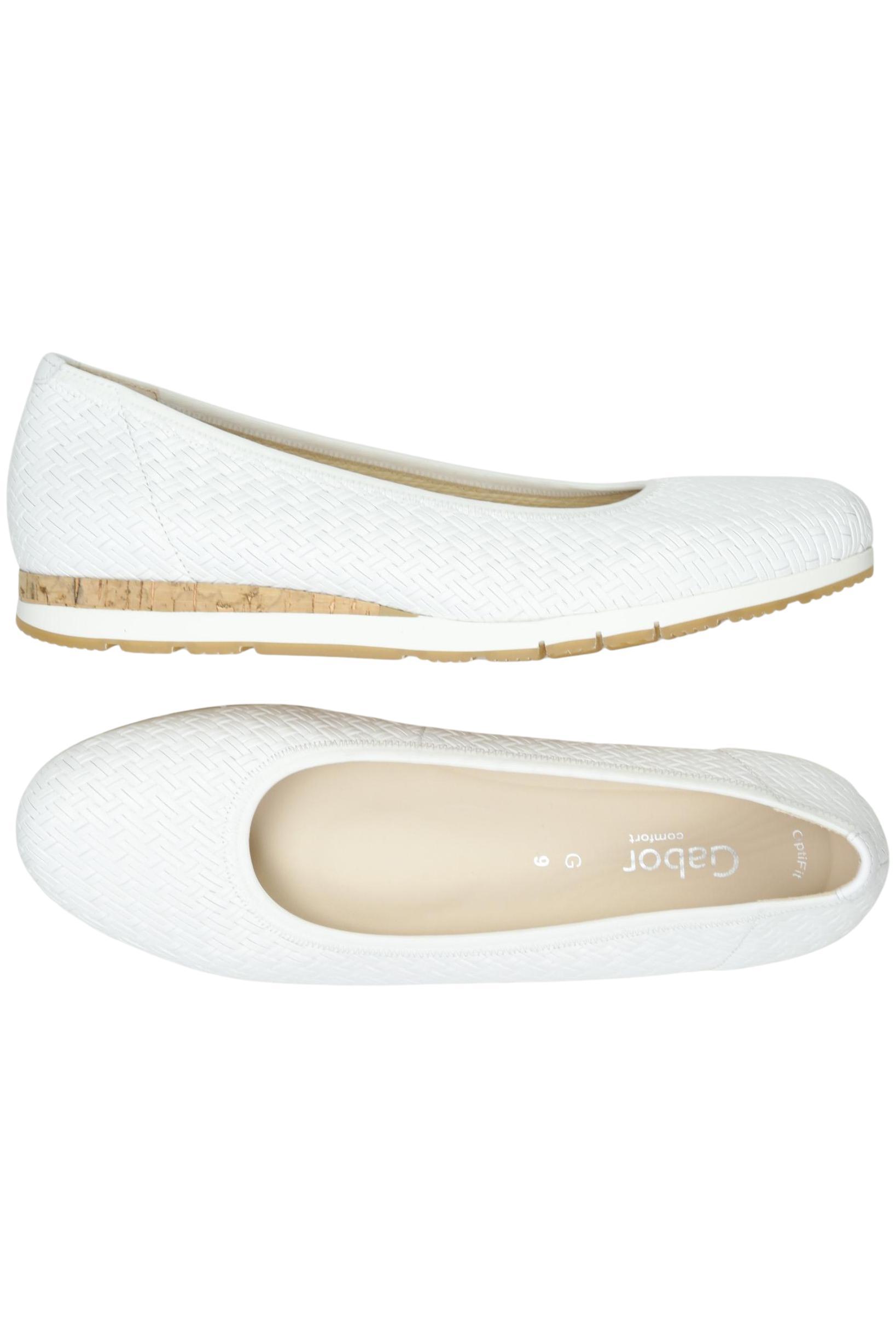 

Gabor Damen Ballerinas, weiß, Gr. 9