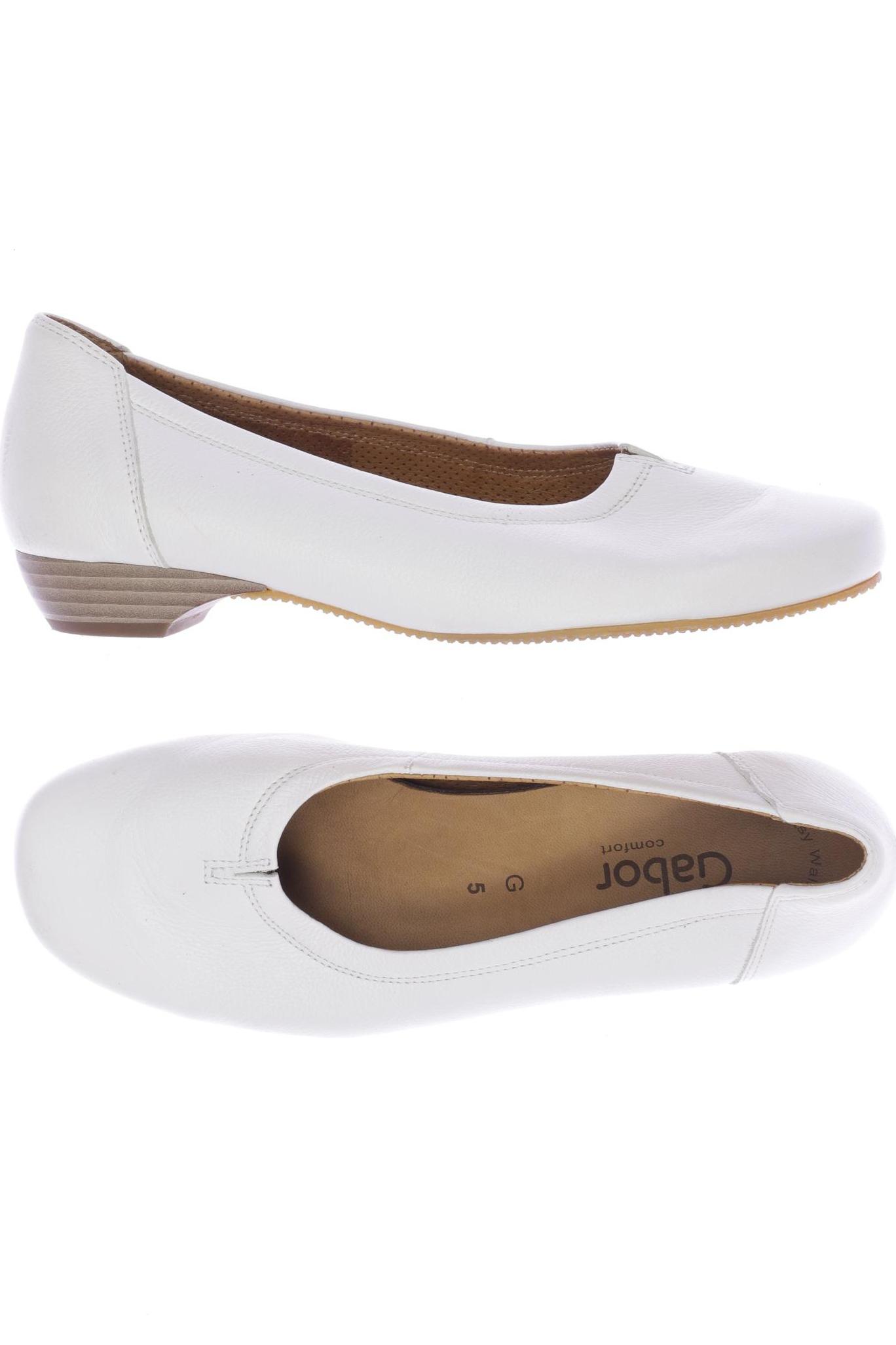 

Gabor Damen Ballerinas, weiß, Gr. 5