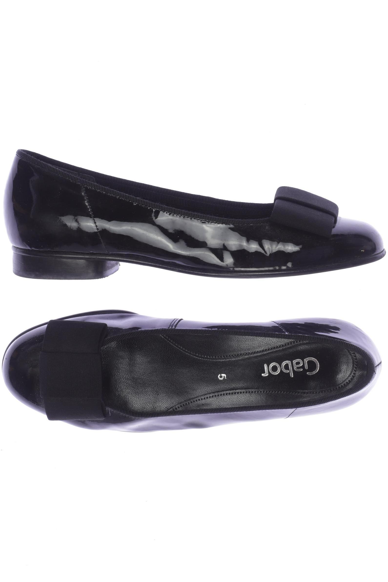 

Gabor Damen Ballerinas, schwarz, Gr. 5