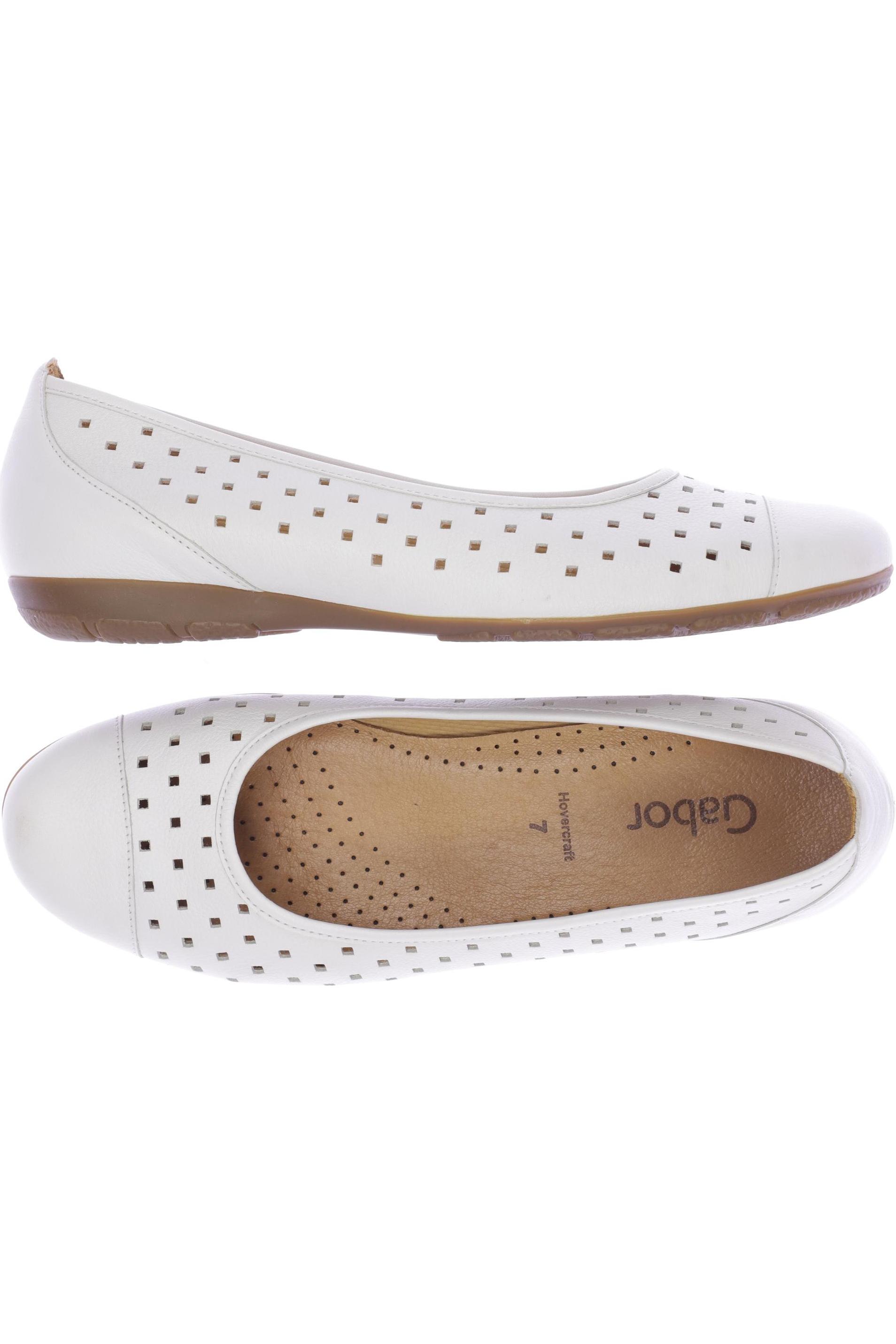 

Gabor Damen Ballerinas, weiß, Gr. 7