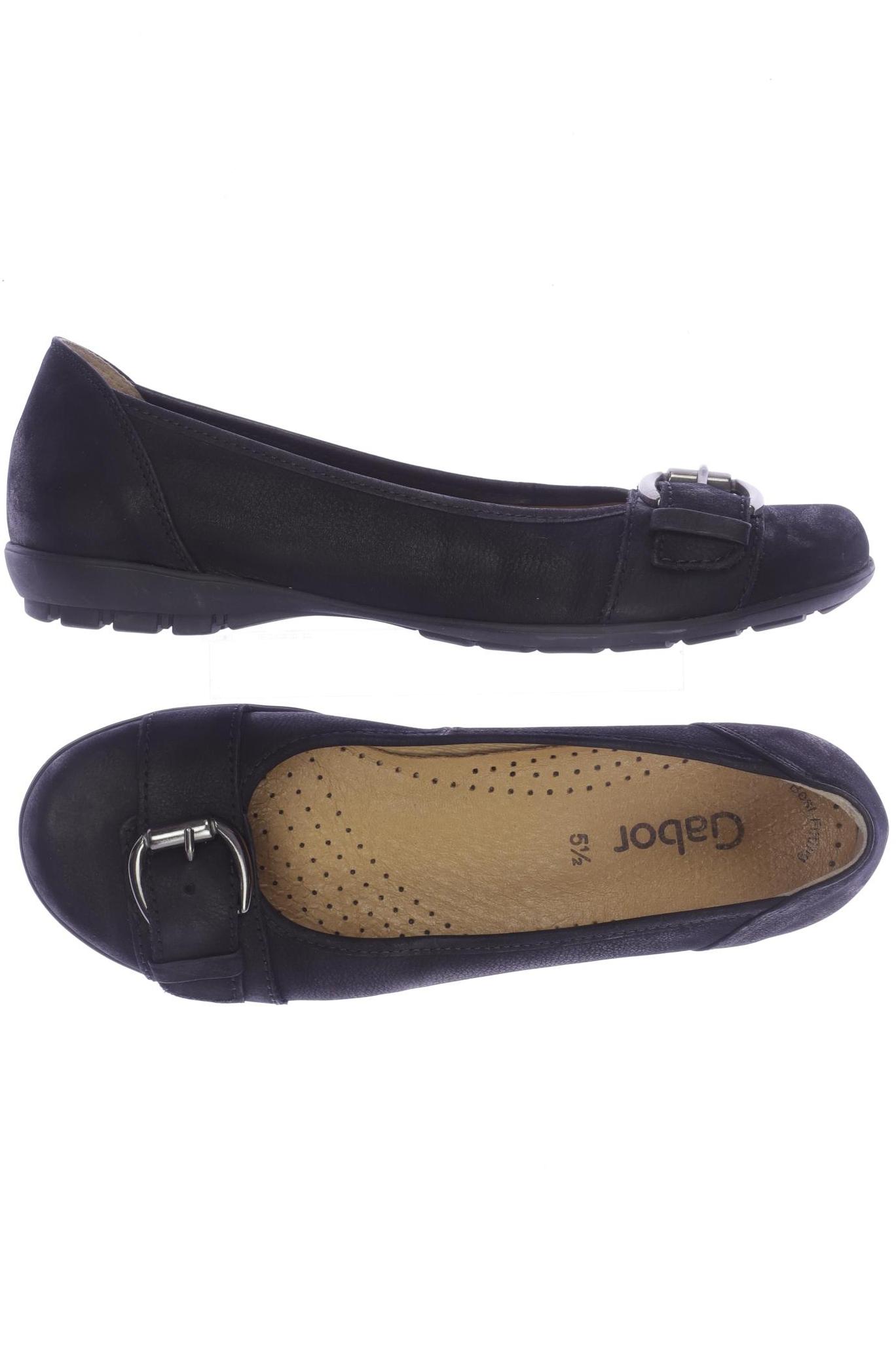 

Gabor Damen Ballerinas, schwarz, Gr. 5.5