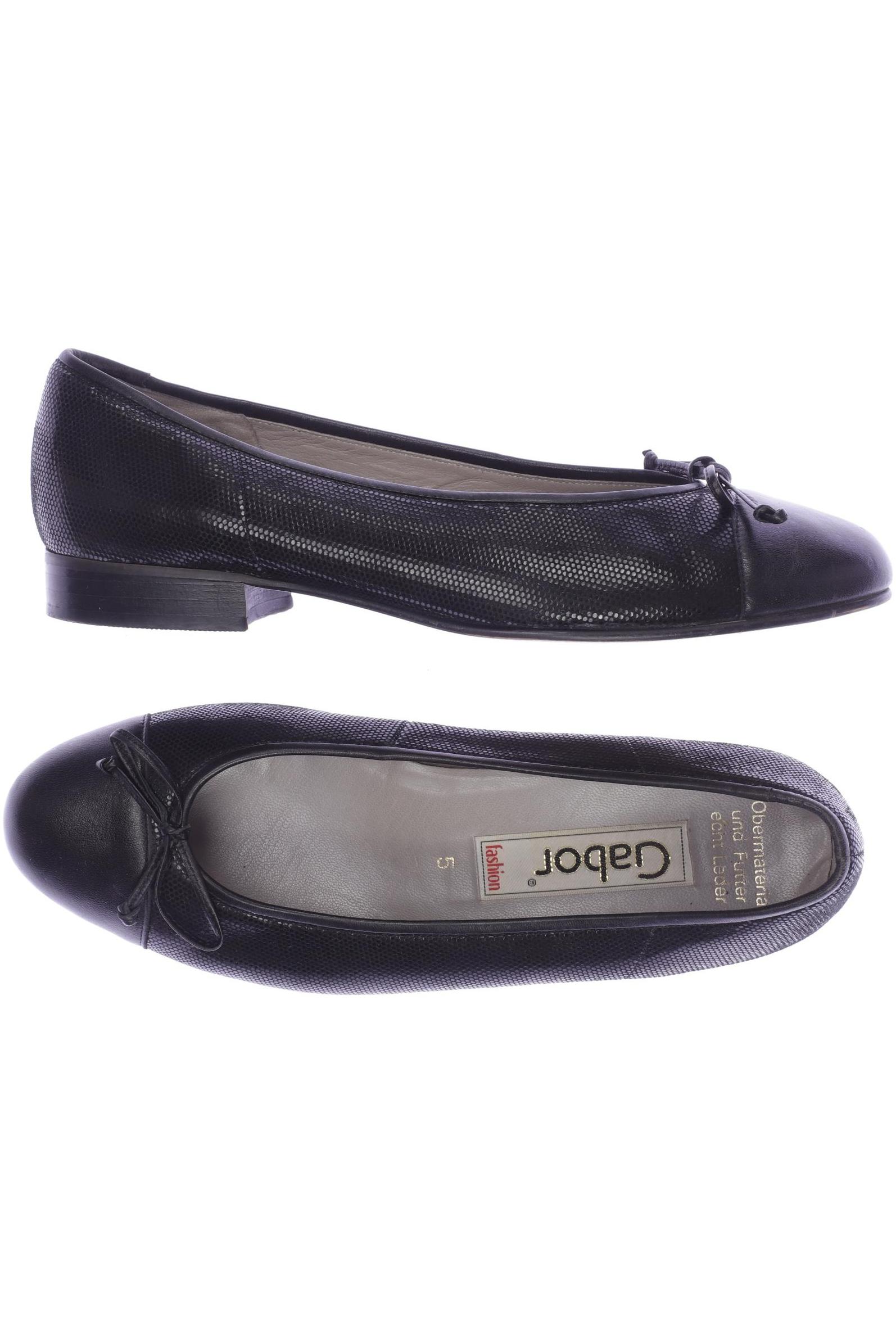 

Gabor Damen Ballerinas, schwarz, Gr. 5
