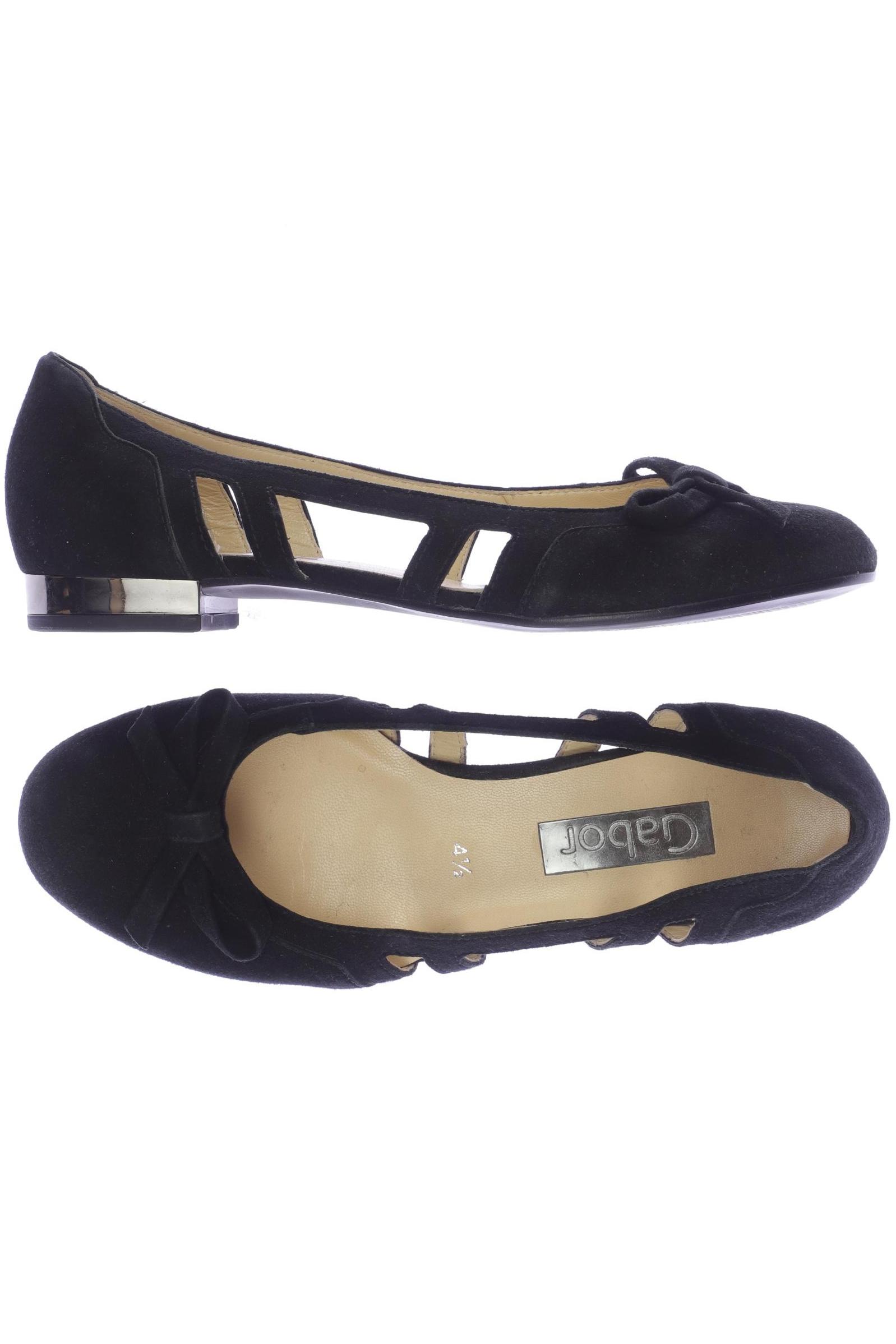 

Gabor Damen Ballerinas, schwarz, Gr. 4.5