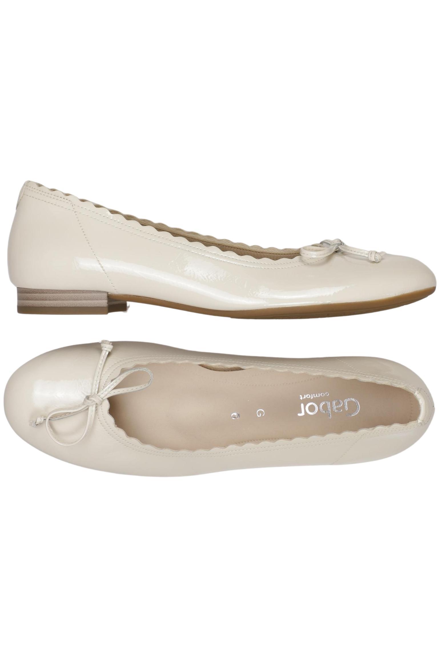 

Gabor Damen Ballerinas, cremeweiß, Gr. 6