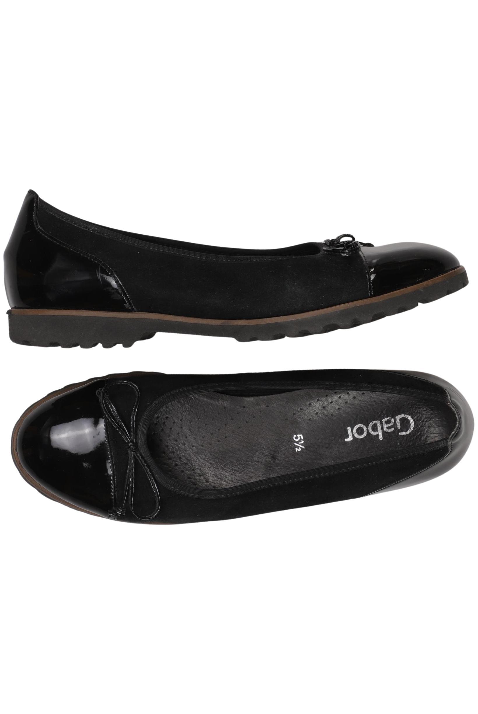 

Gabor Damen Ballerinas, schwarz, Gr. 5.5