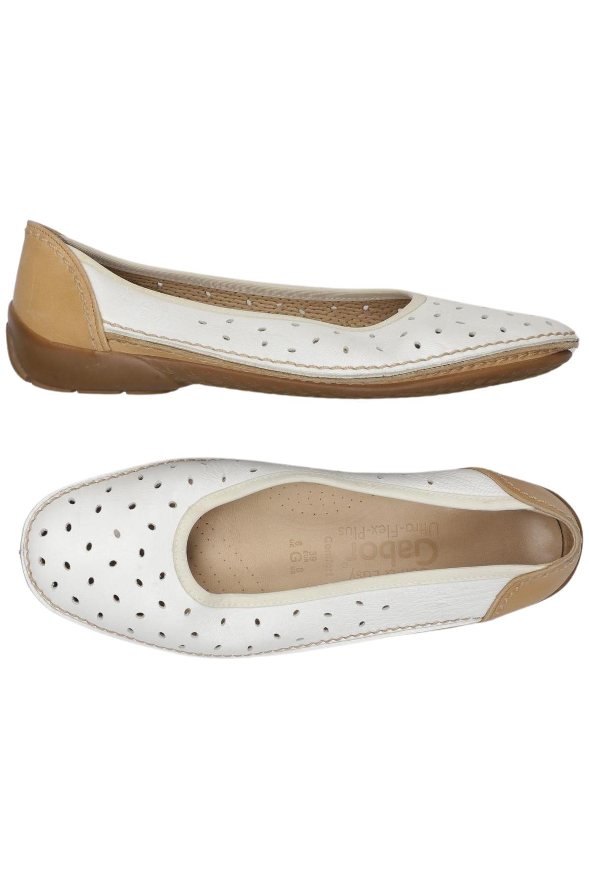 

Gabor Damen Ballerinas, weiß, Gr. 39