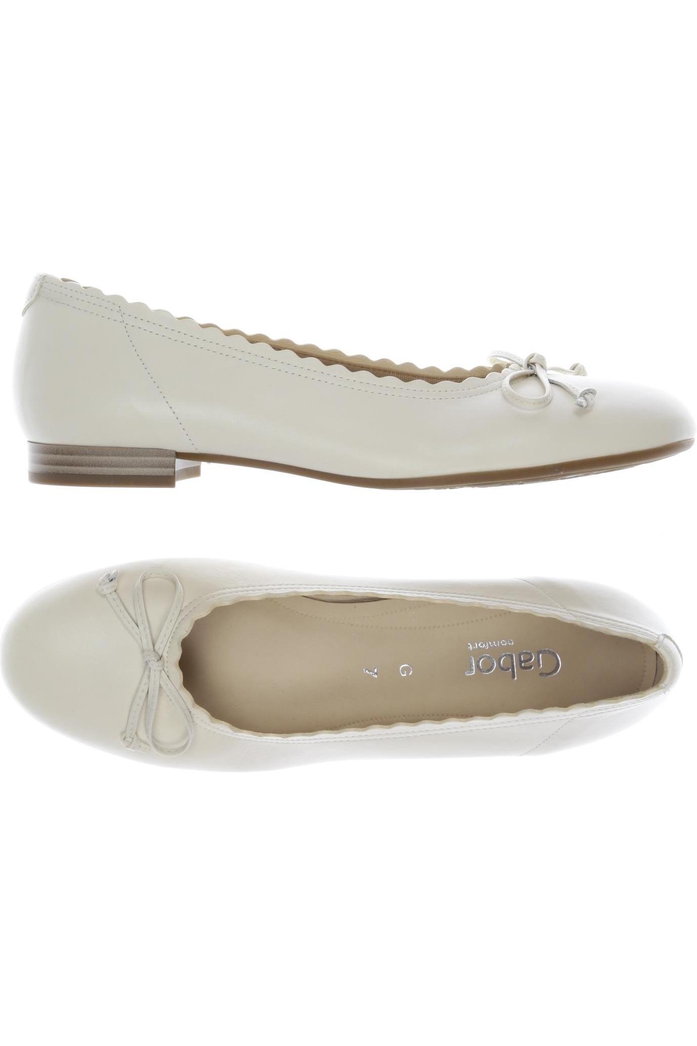 

Gabor Damen Ballerinas, cremeweiß, Gr. 7