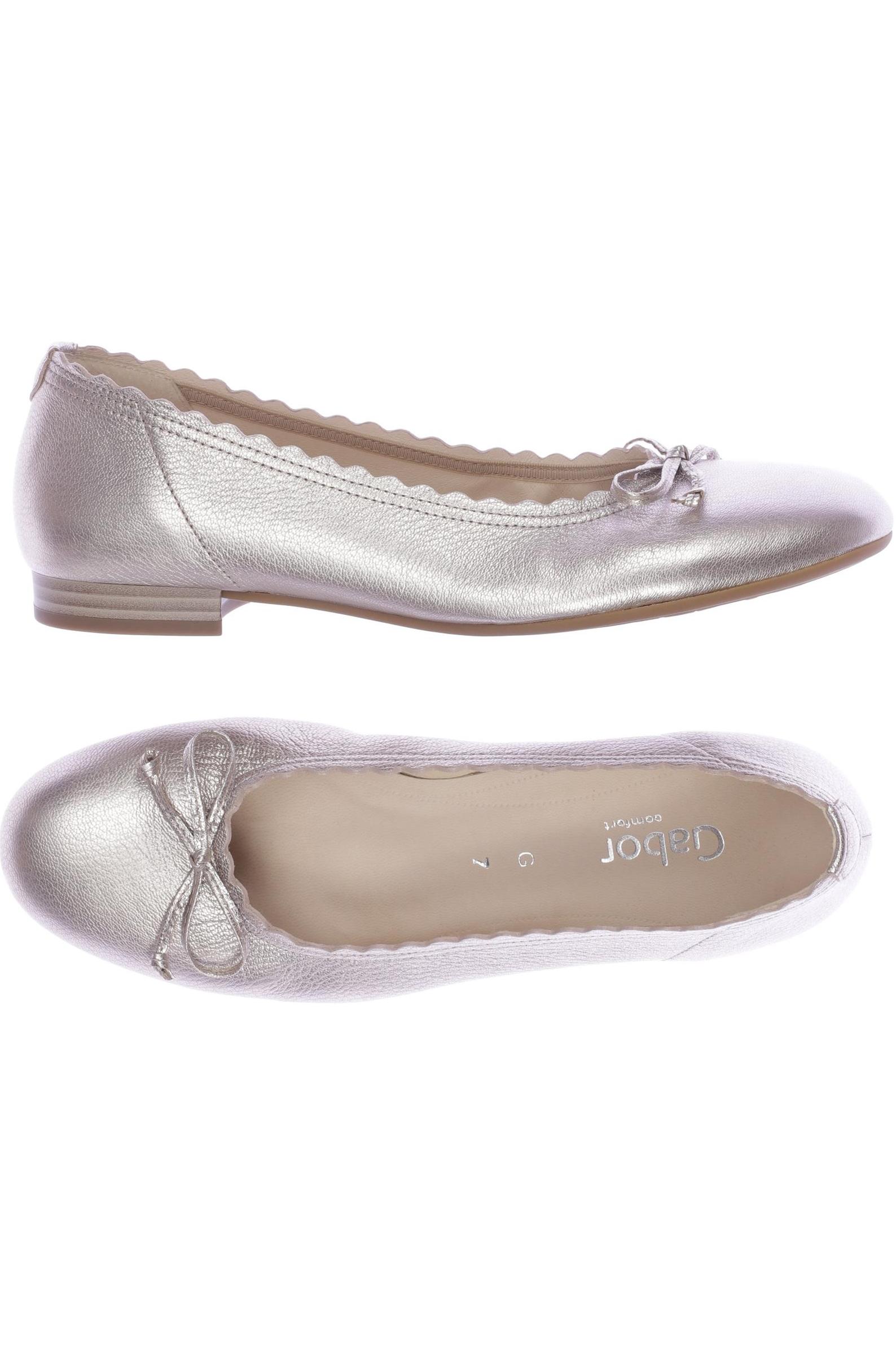 

Gabor Damen Ballerinas, gold, Gr. 7