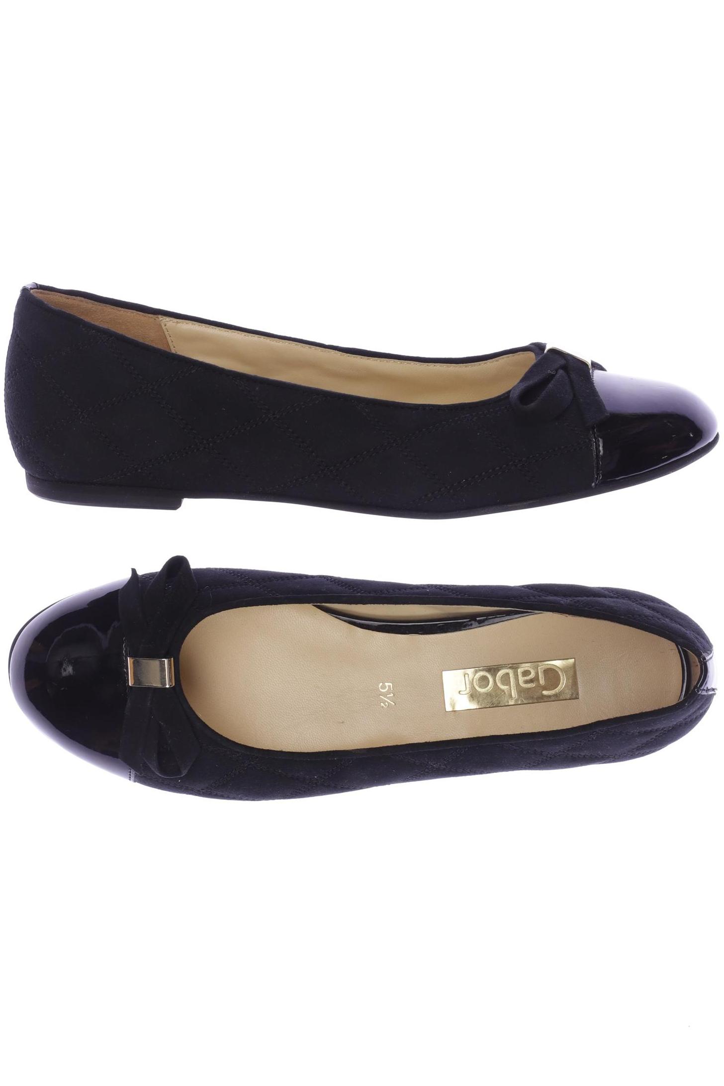 

Gabor Damen Ballerinas, schwarz, Gr. 5.5