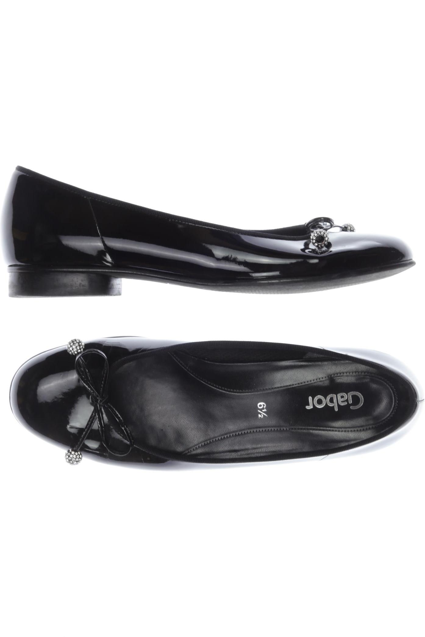 

Gabor Damen Ballerinas, schwarz, Gr. 6.5