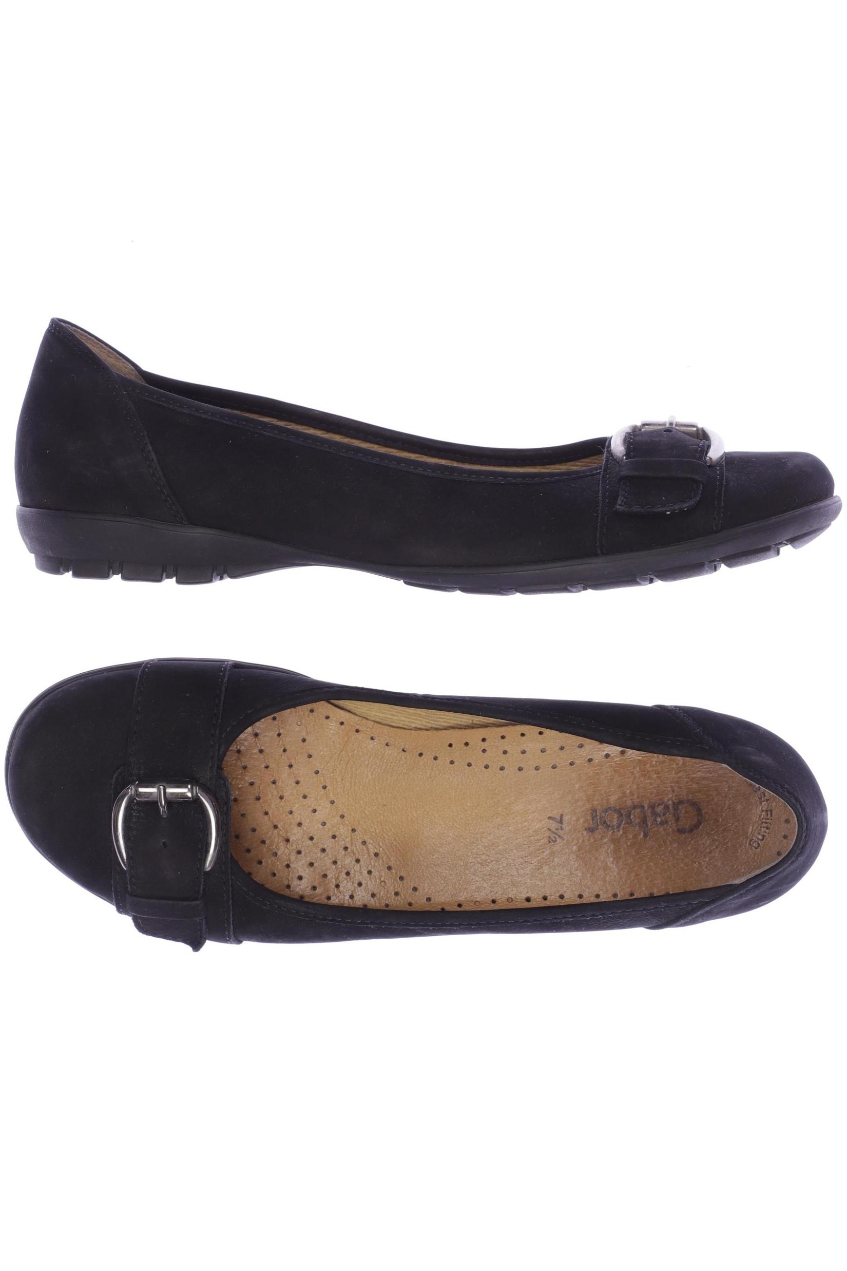 

Gabor Damen Ballerinas, schwarz, Gr. 7.5