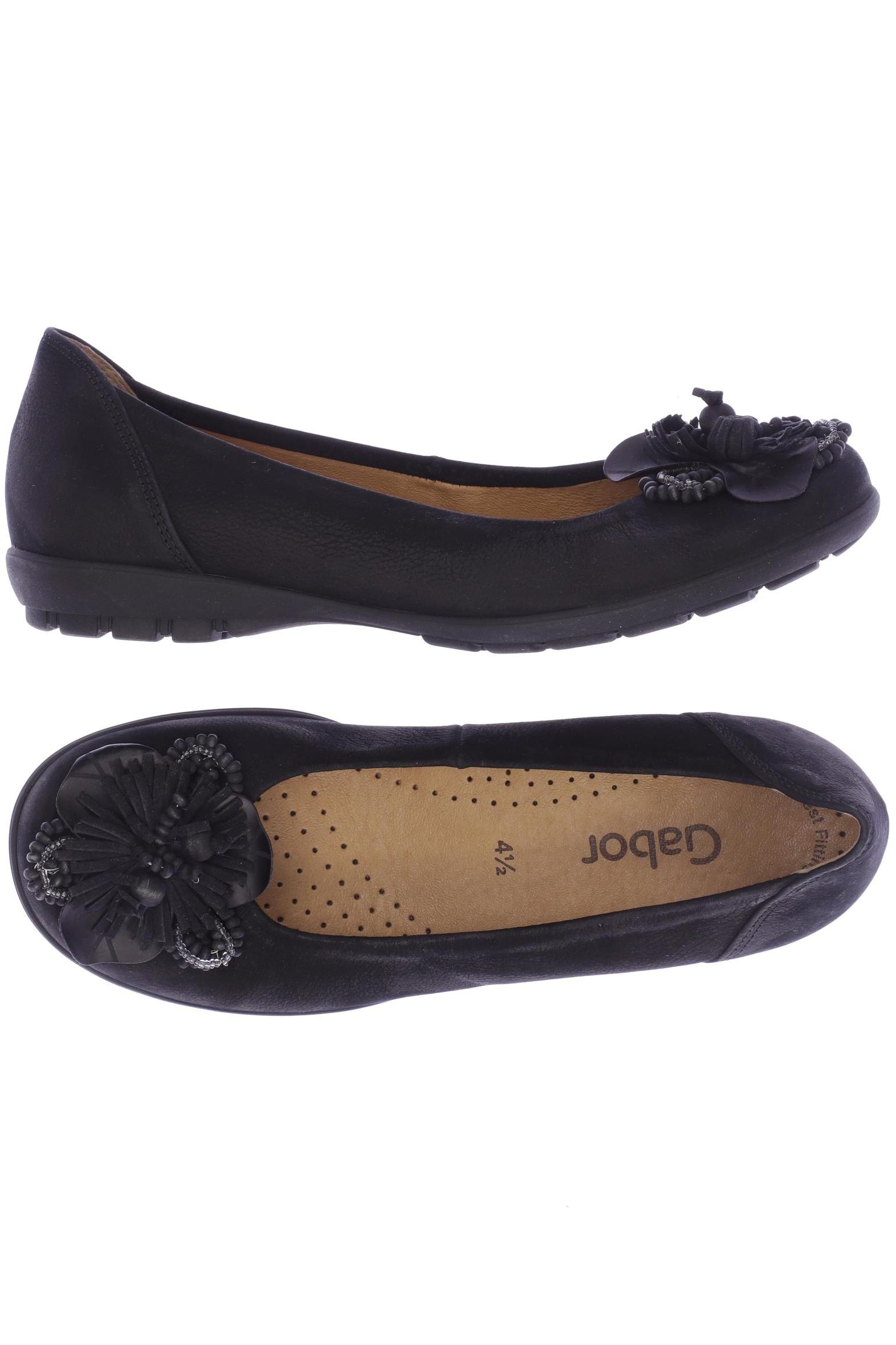 

Gabor Damen Ballerinas, schwarz, Gr. 4.5