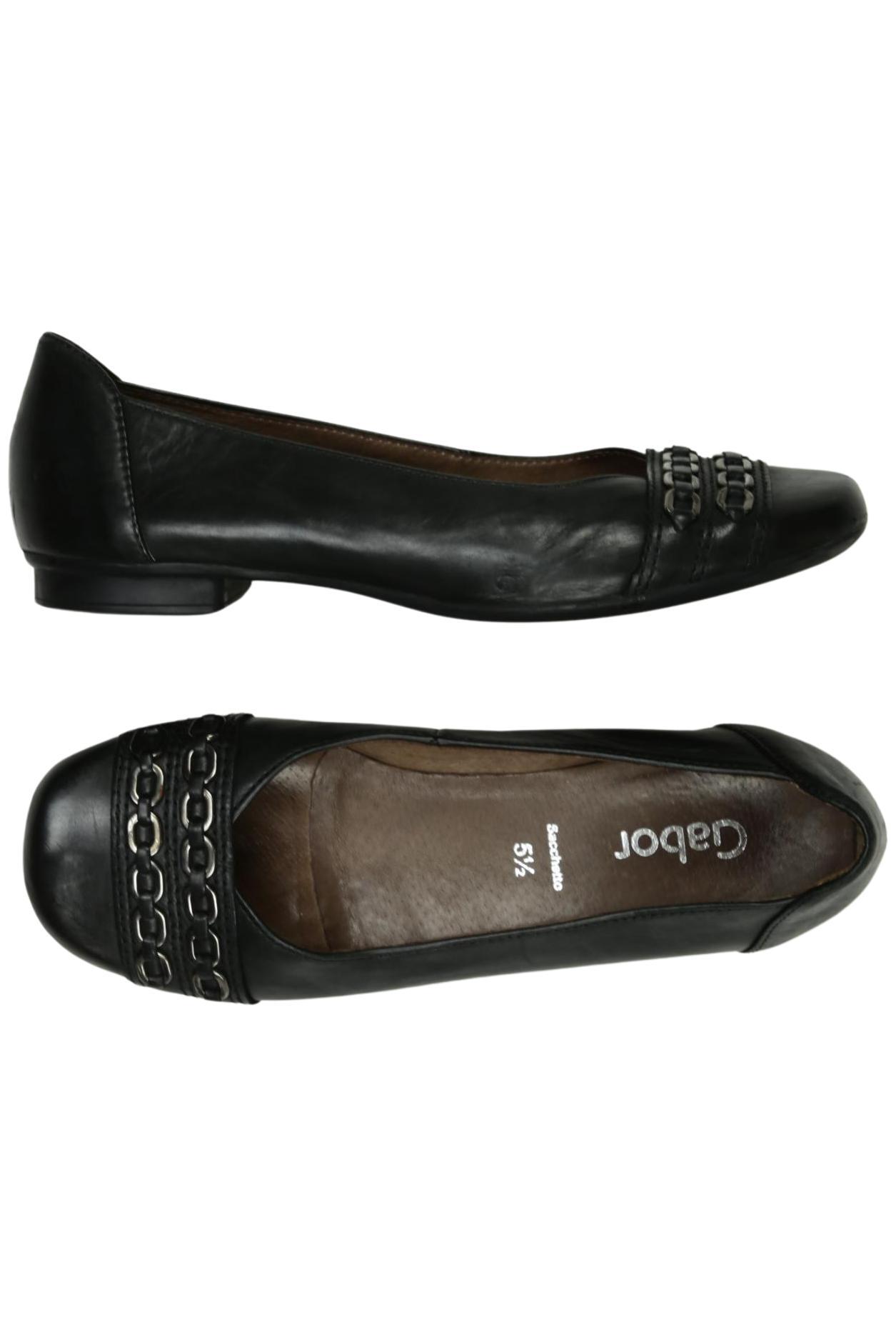 

Gabor Damen Ballerinas, schwarz, Gr. 5.5