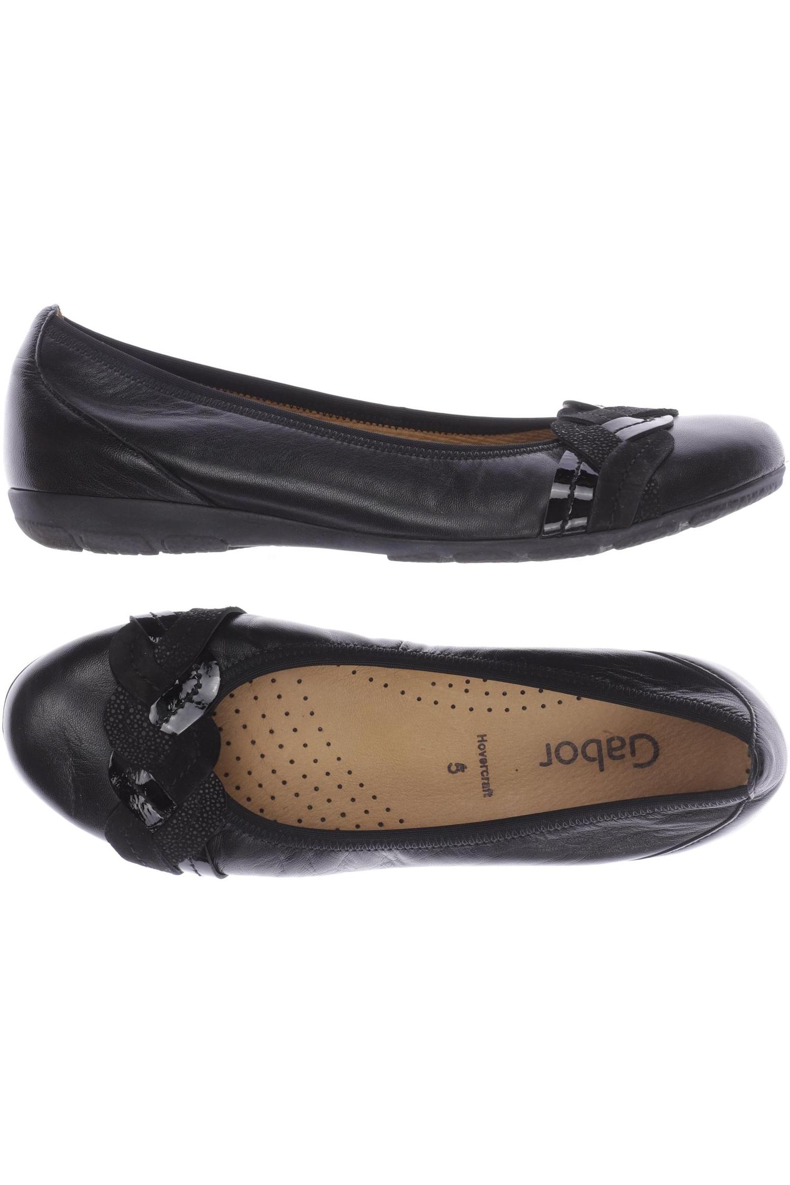 

Gabor Damen Ballerinas, schwarz, Gr. 5