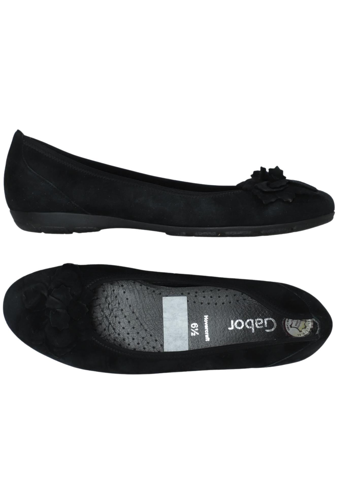

Gabor Damen Ballerinas, schwarz, Gr. 6.5