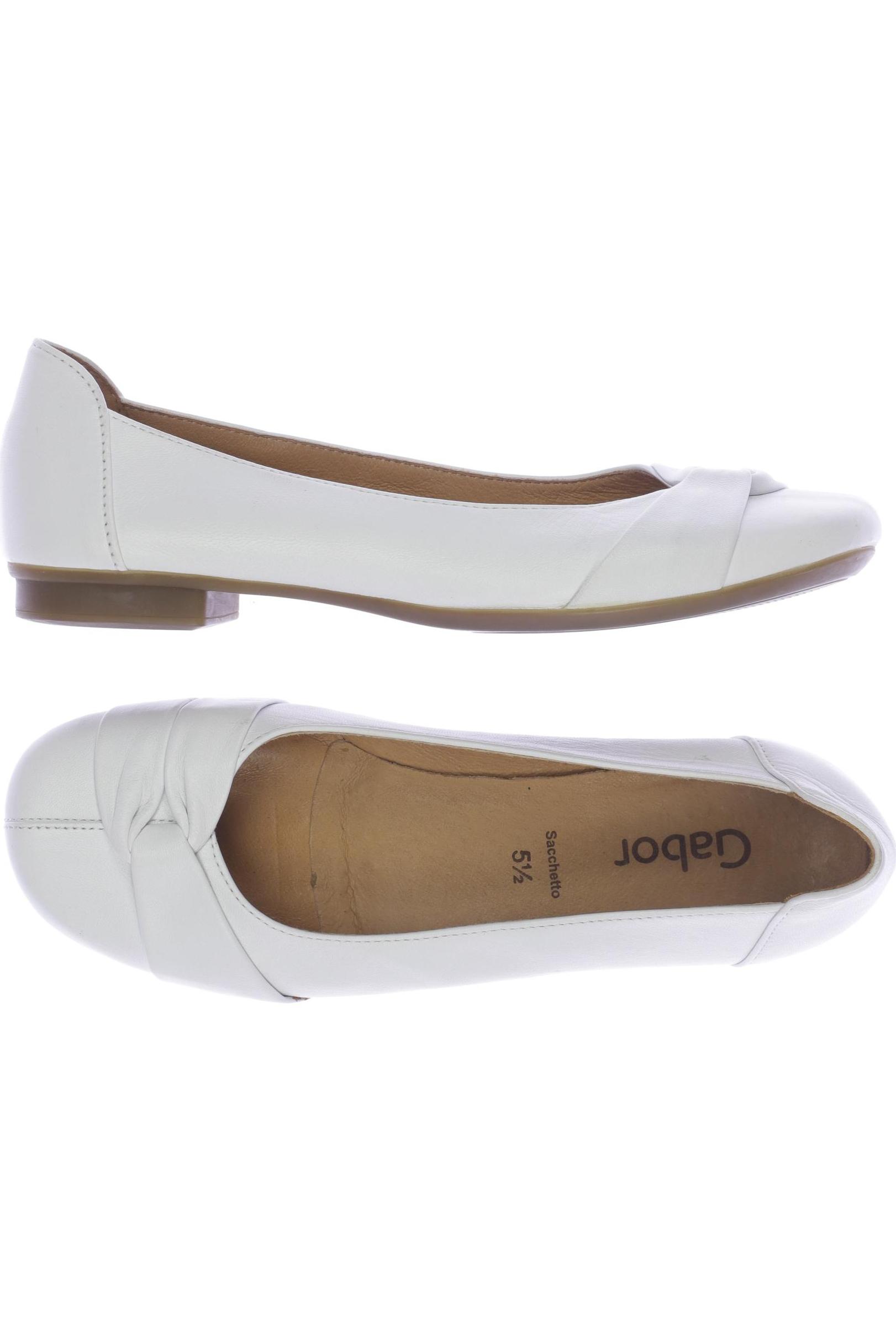 

Gabor Damen Ballerinas, weiß, Gr. 5.5
