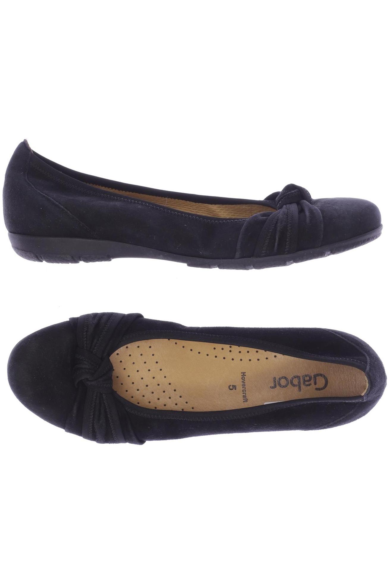 

Gabor Damen Ballerinas, schwarz, Gr. 5