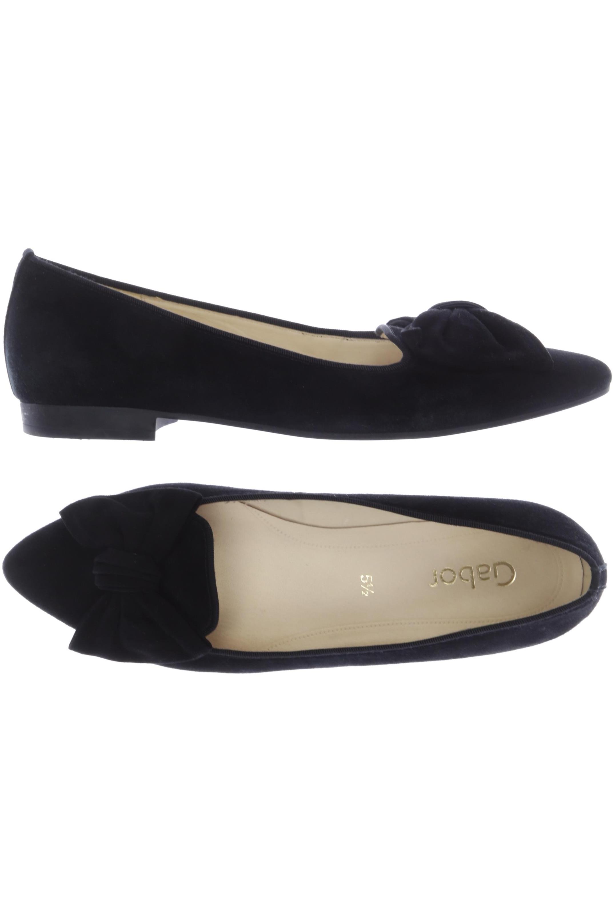 

Gabor Damen Ballerinas, schwarz, Gr. 5.5