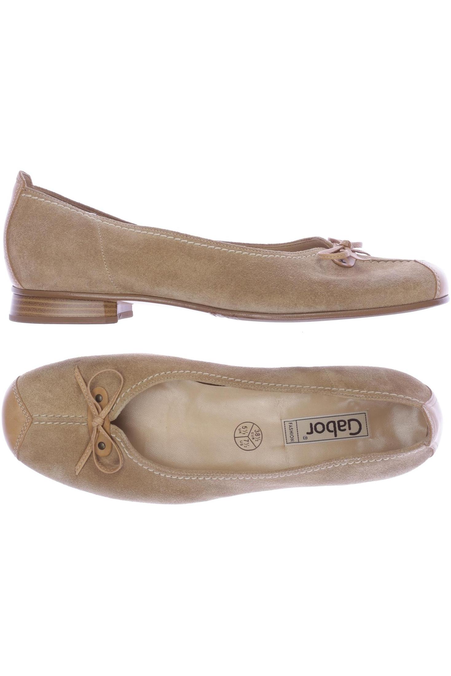 

Gabor Damen Ballerinas, beige, Gr. 5.5