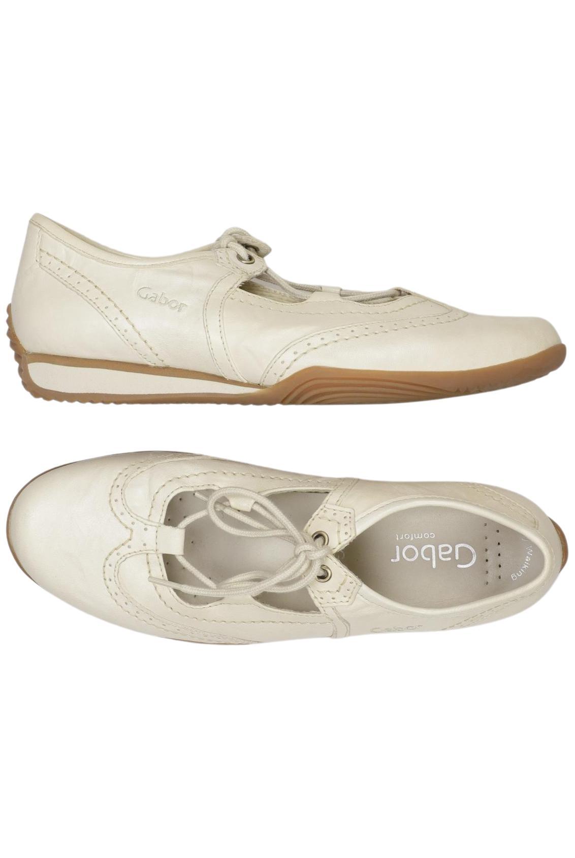 

Gabor Damen Ballerinas, cremeweiß, Gr. 5.5