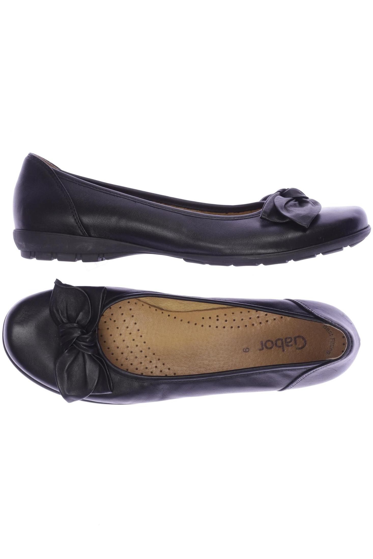 

Gabor Damen Ballerinas, schwarz, Gr. 9