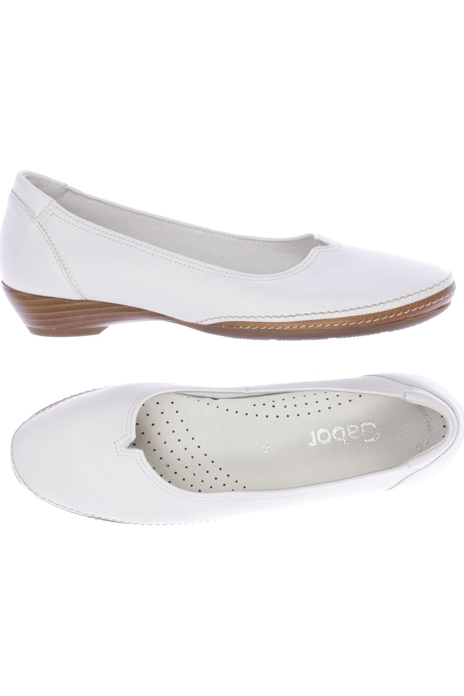 

Gabor Damen Ballerinas, weiß, Gr. 5