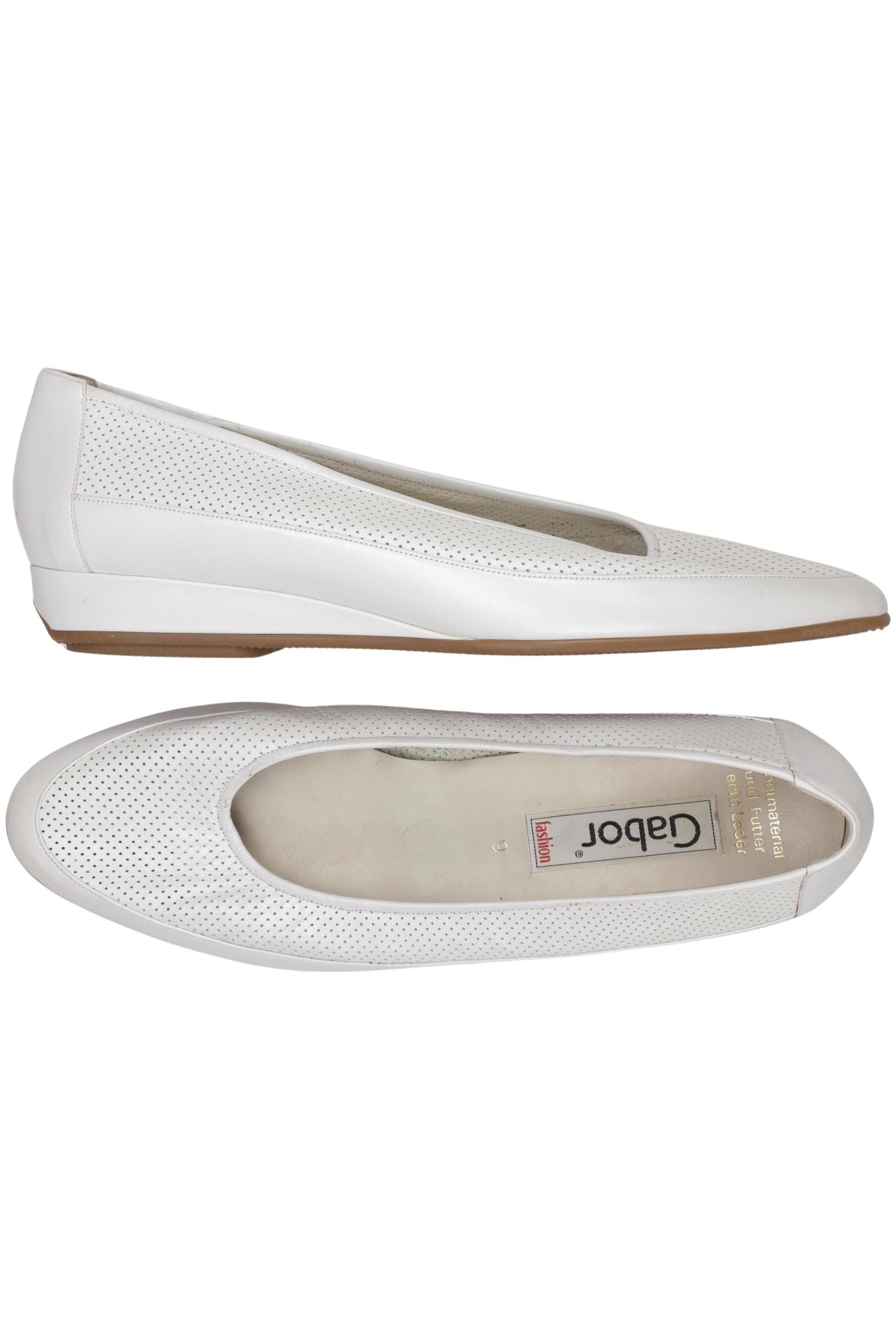 

Gabor Damen Ballerinas, weiß, Gr. 9