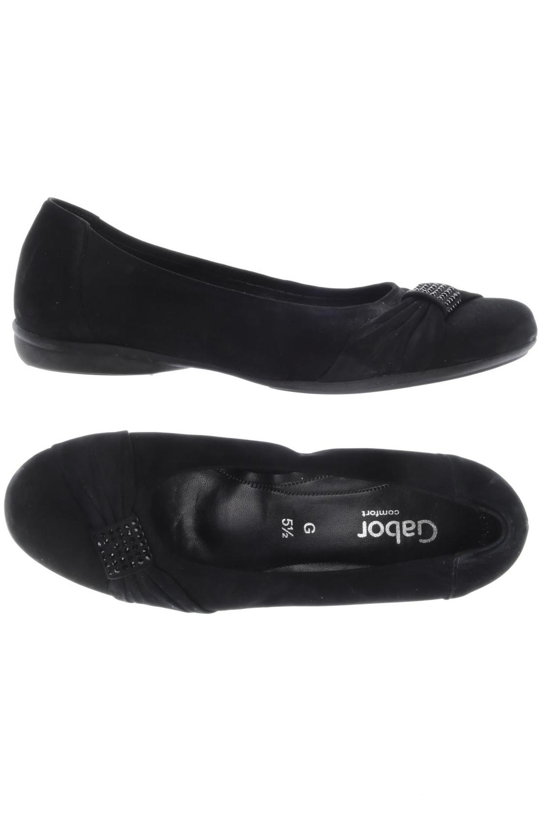 

Gabor Damen Ballerinas, schwarz, Gr. 5.5