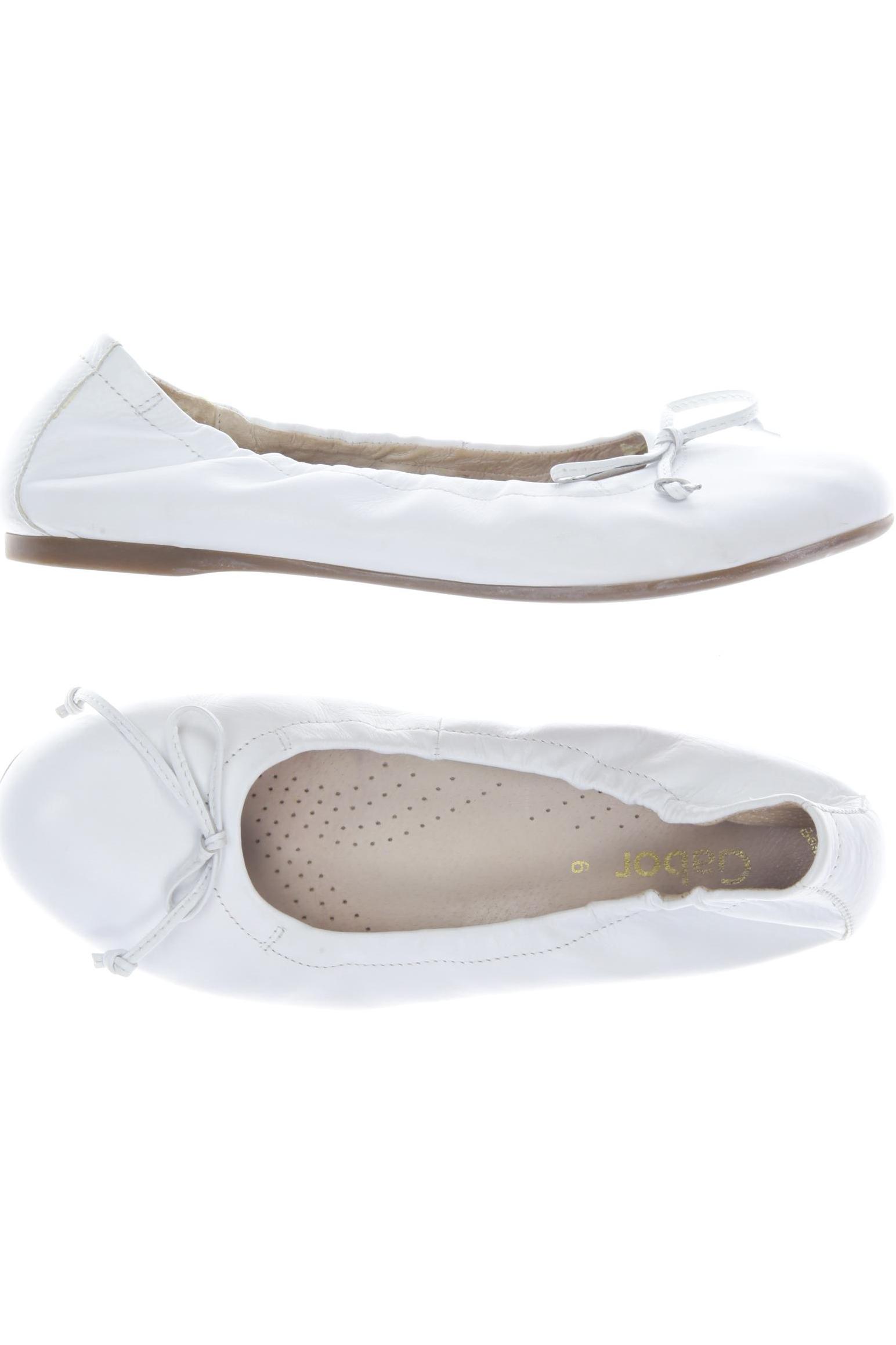 

Gabor Damen Ballerinas, weiß, Gr. 6
