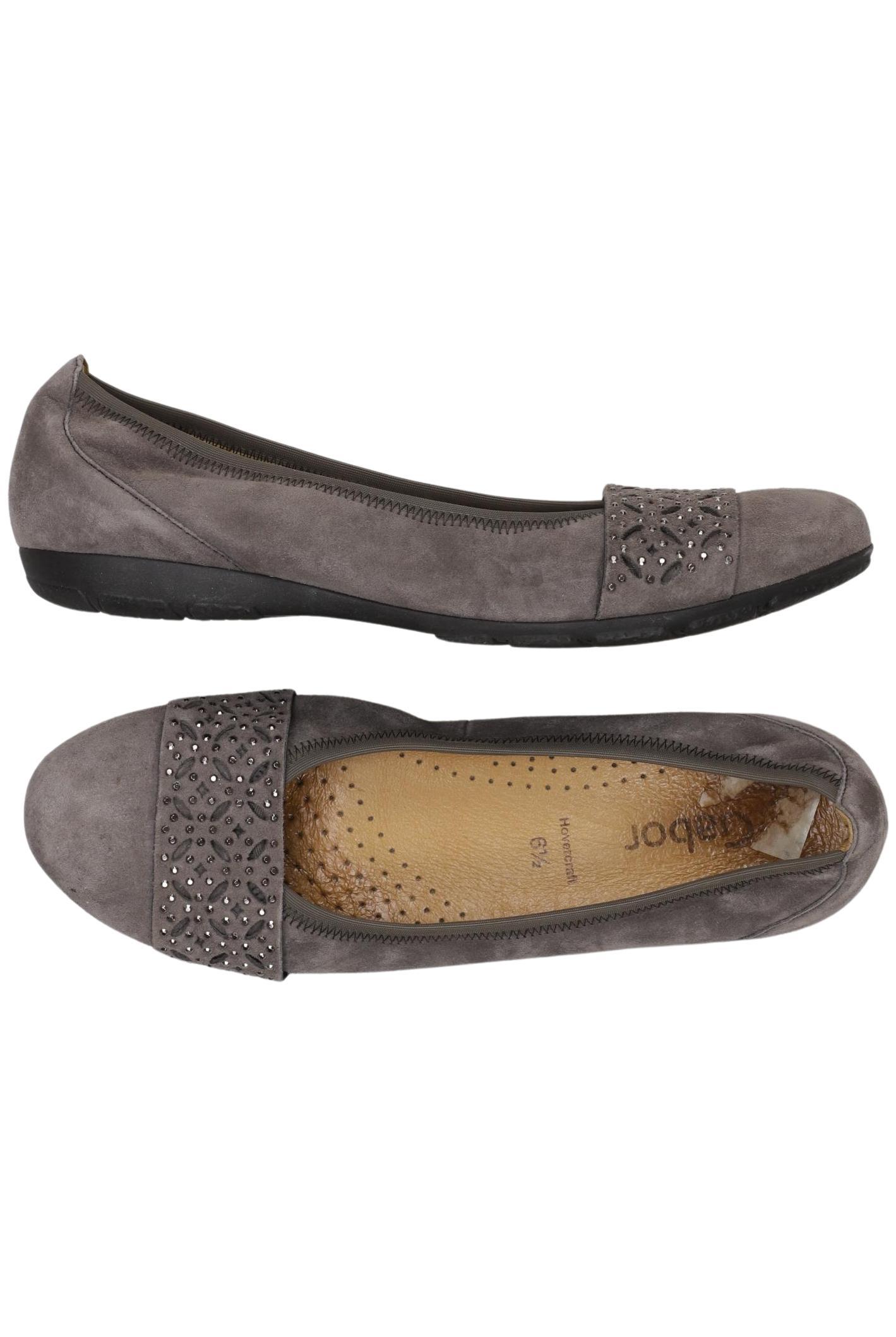 

Gabor Damen Ballerinas, grau, Gr. 6.5