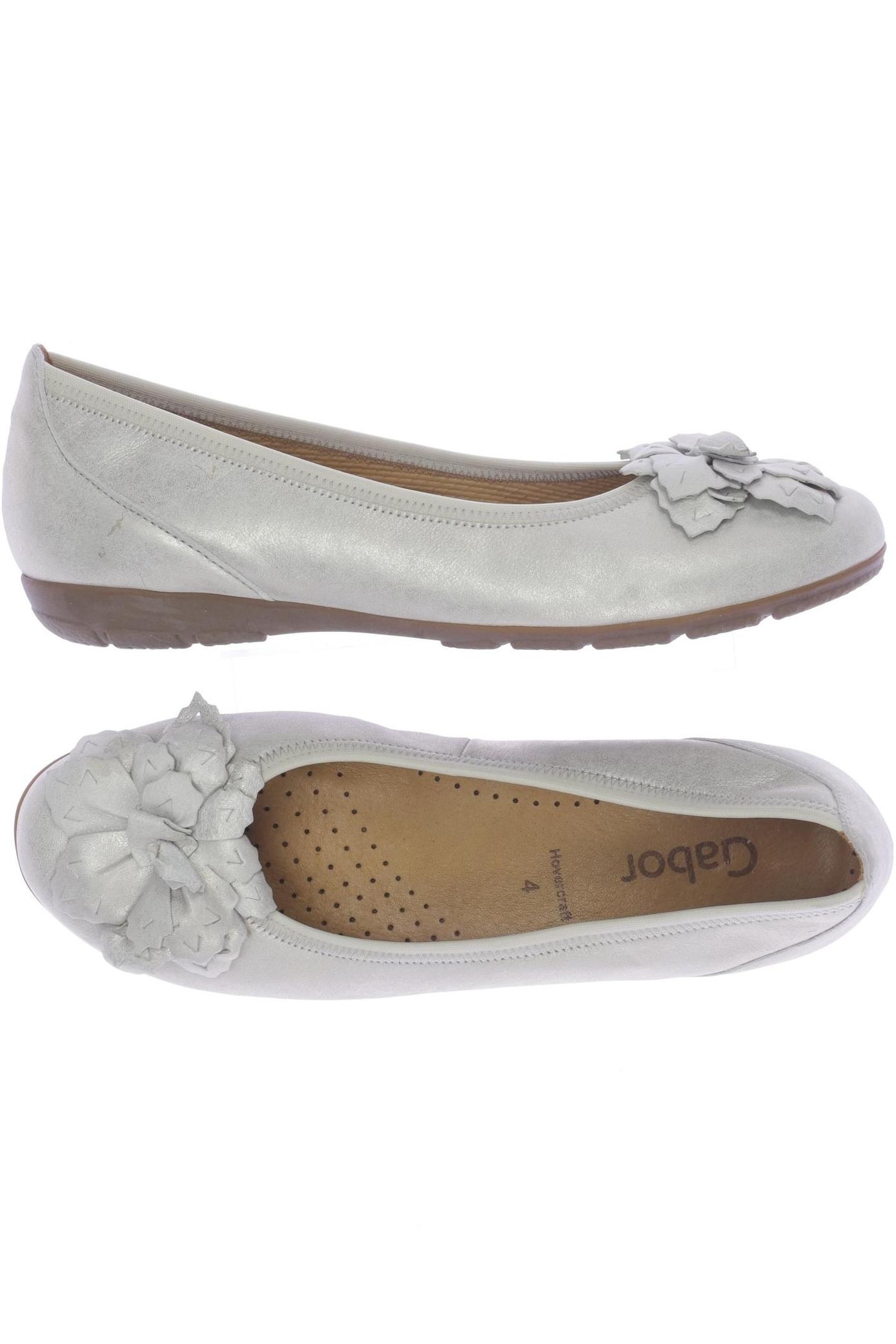 

Gabor Damen Ballerinas, cremeweiß, Gr. 4