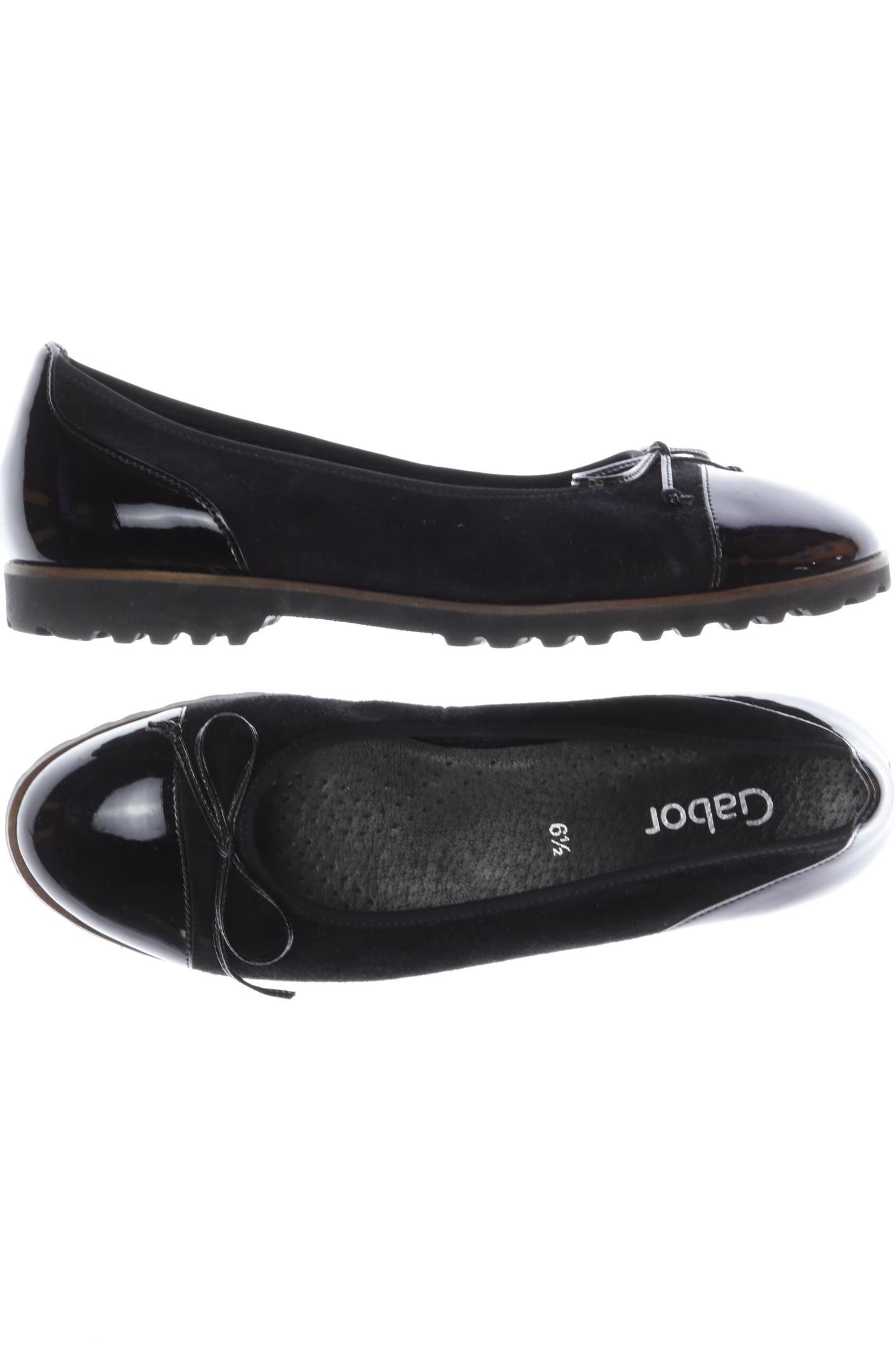 

Gabor Damen Ballerinas, schwarz, Gr. 6.5