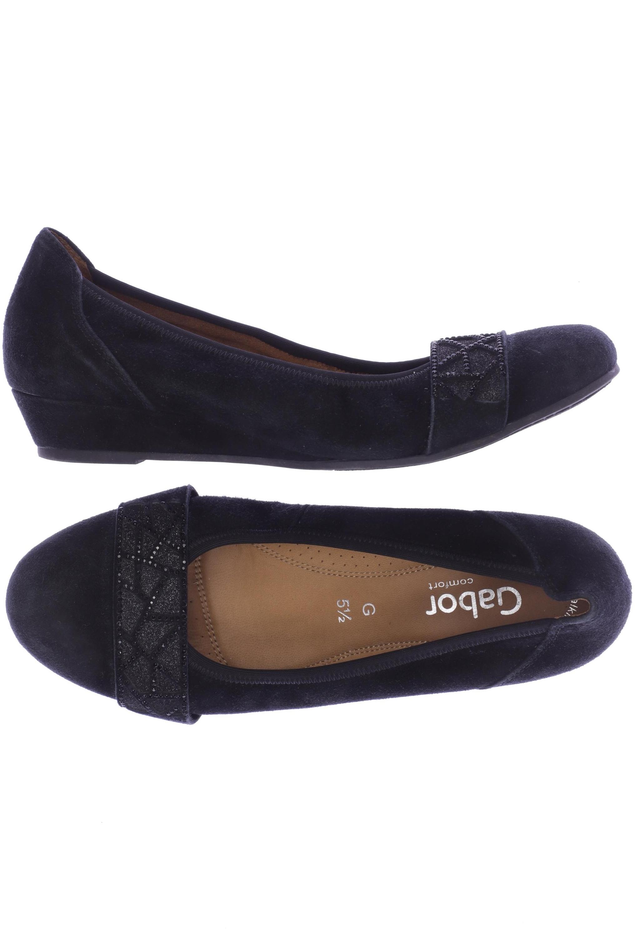 

Gabor Damen Ballerinas, schwarz, Gr. 5.5