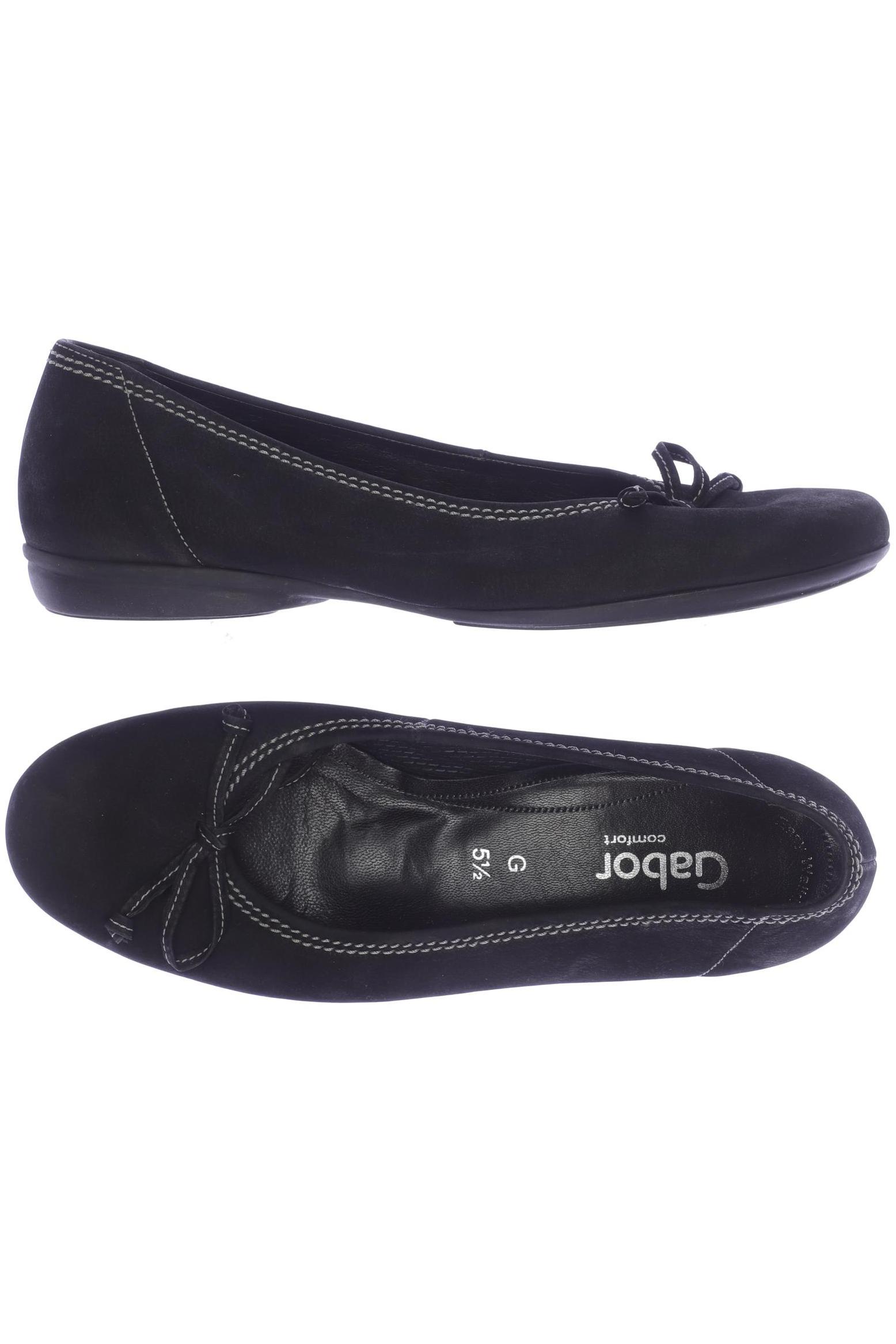 

Gabor Damen Ballerinas, schwarz, Gr. 5.5