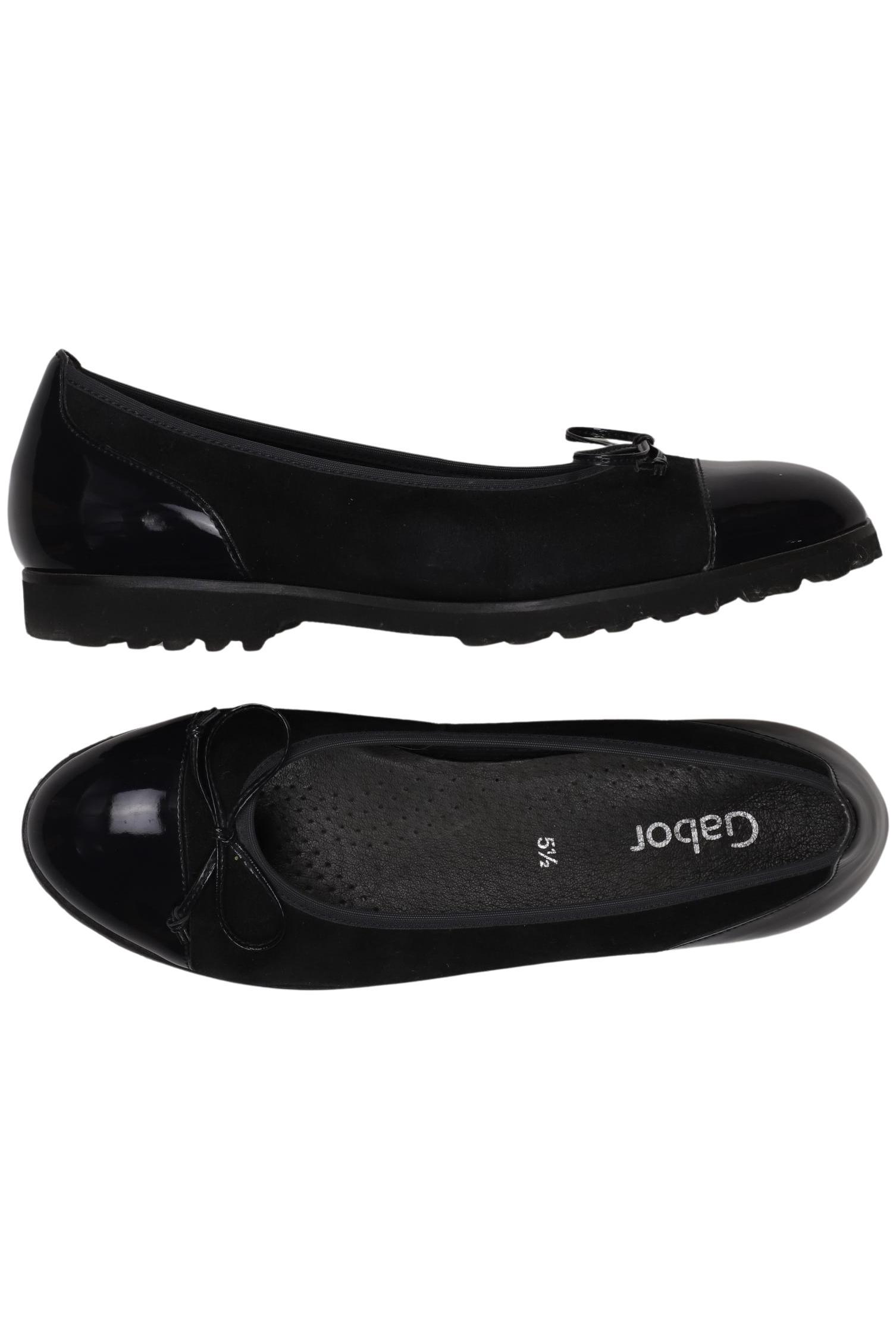 

Gabor Damen Ballerinas, schwarz, Gr. 5.5