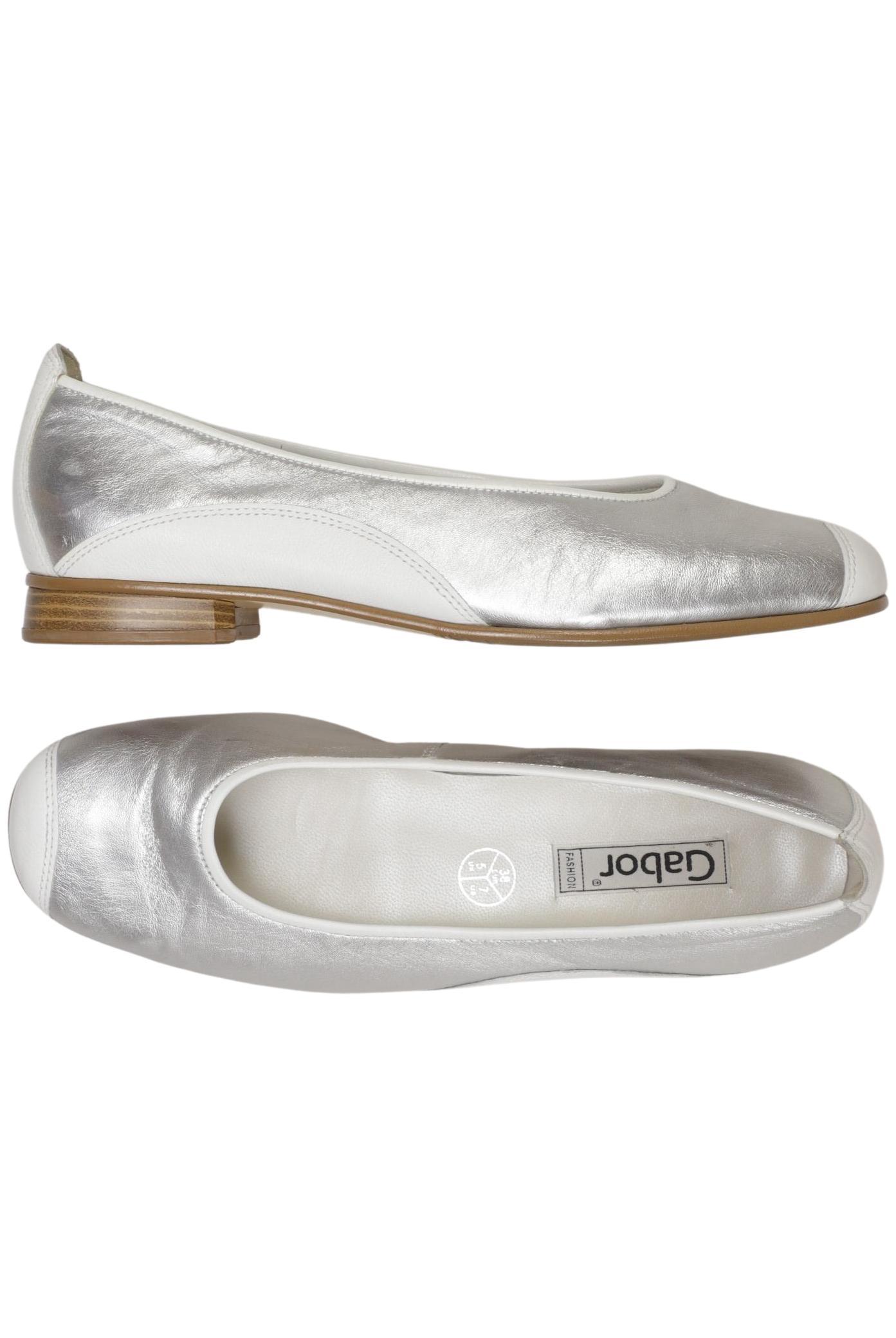 

Gabor Damen Ballerinas, silber, Gr. 38