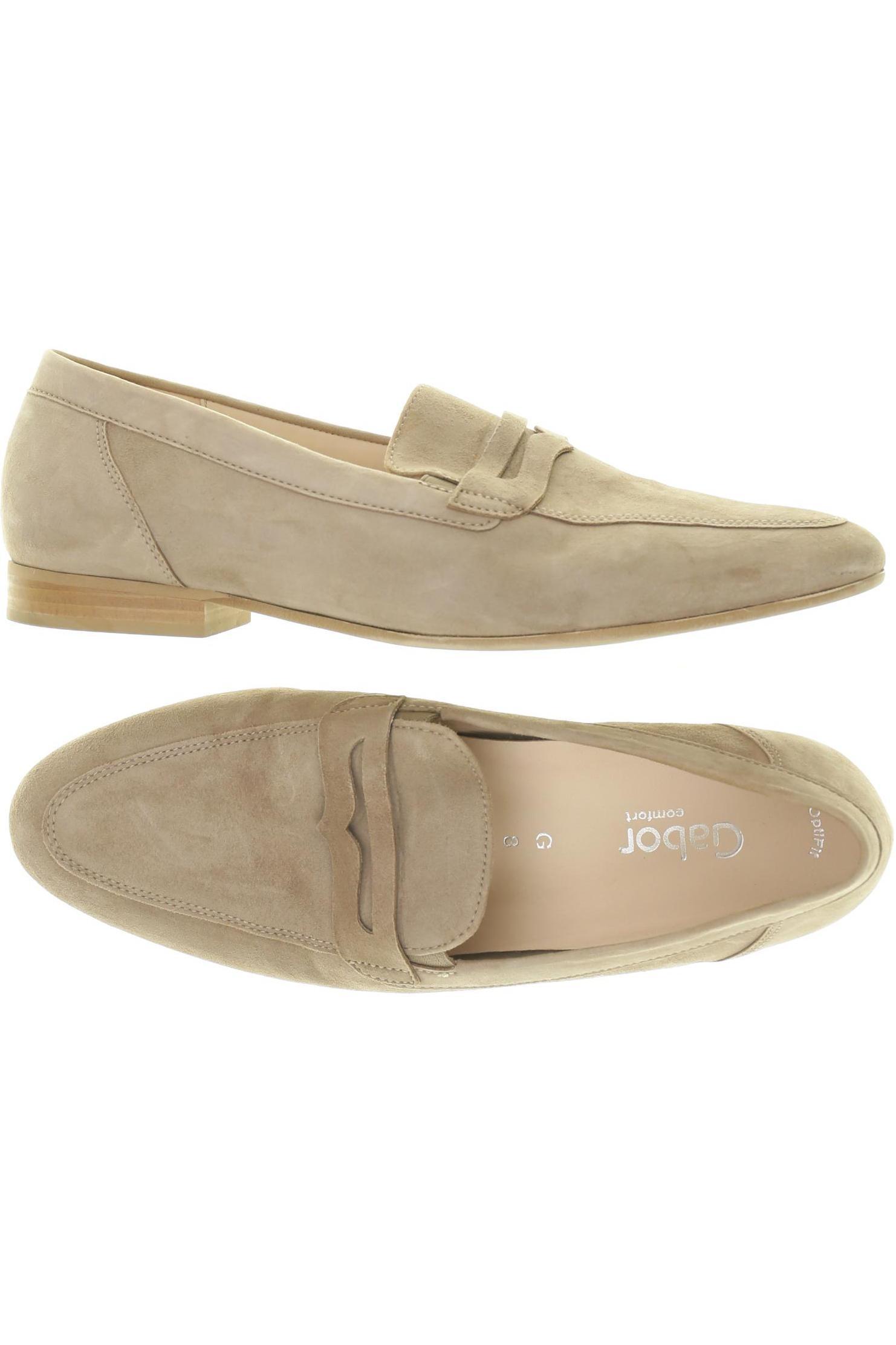 

Gabor Damen Halbschuh, beige, Gr. 8