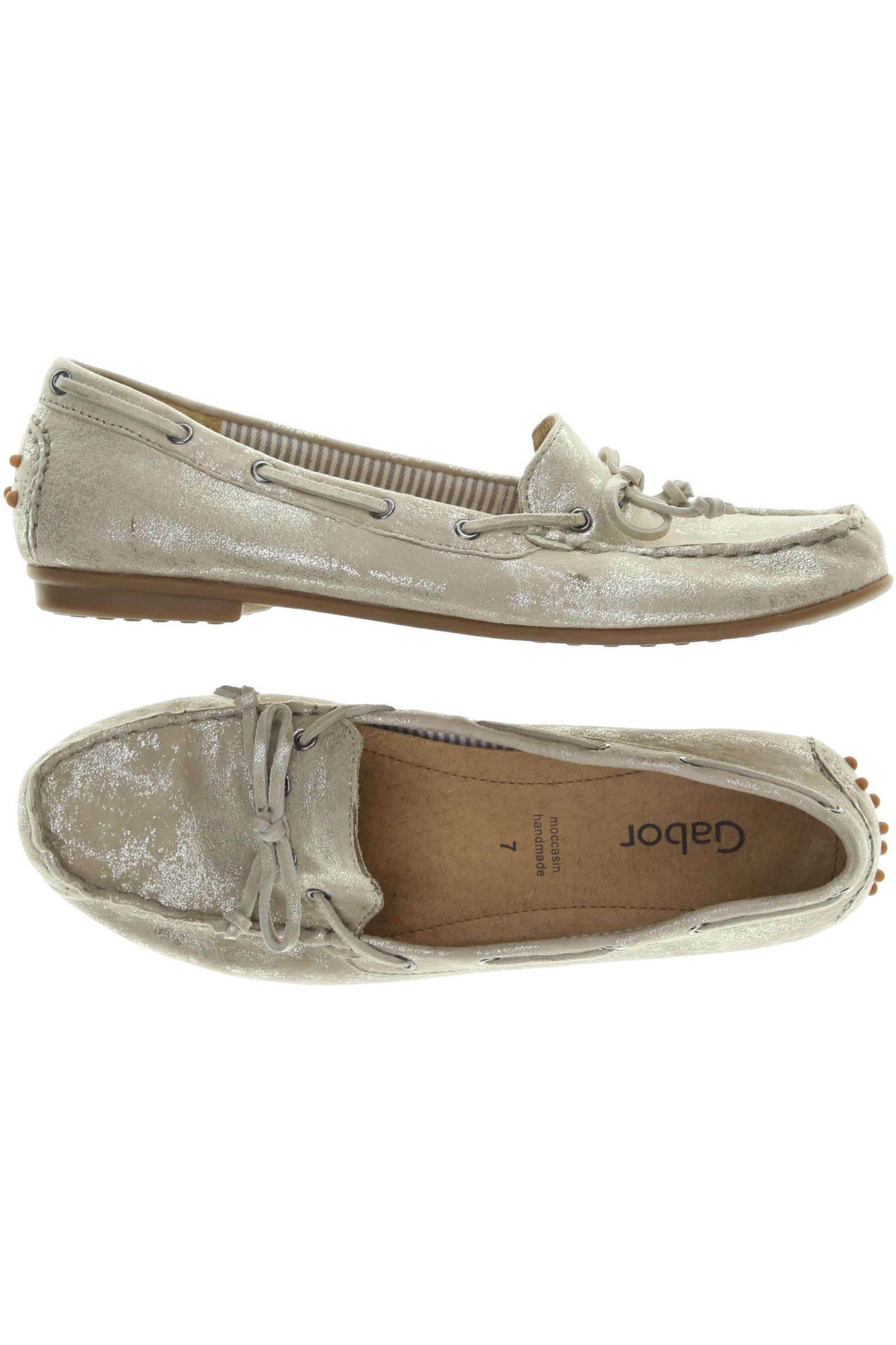 

Gabor Damen Halbschuh, beige, Gr. 7