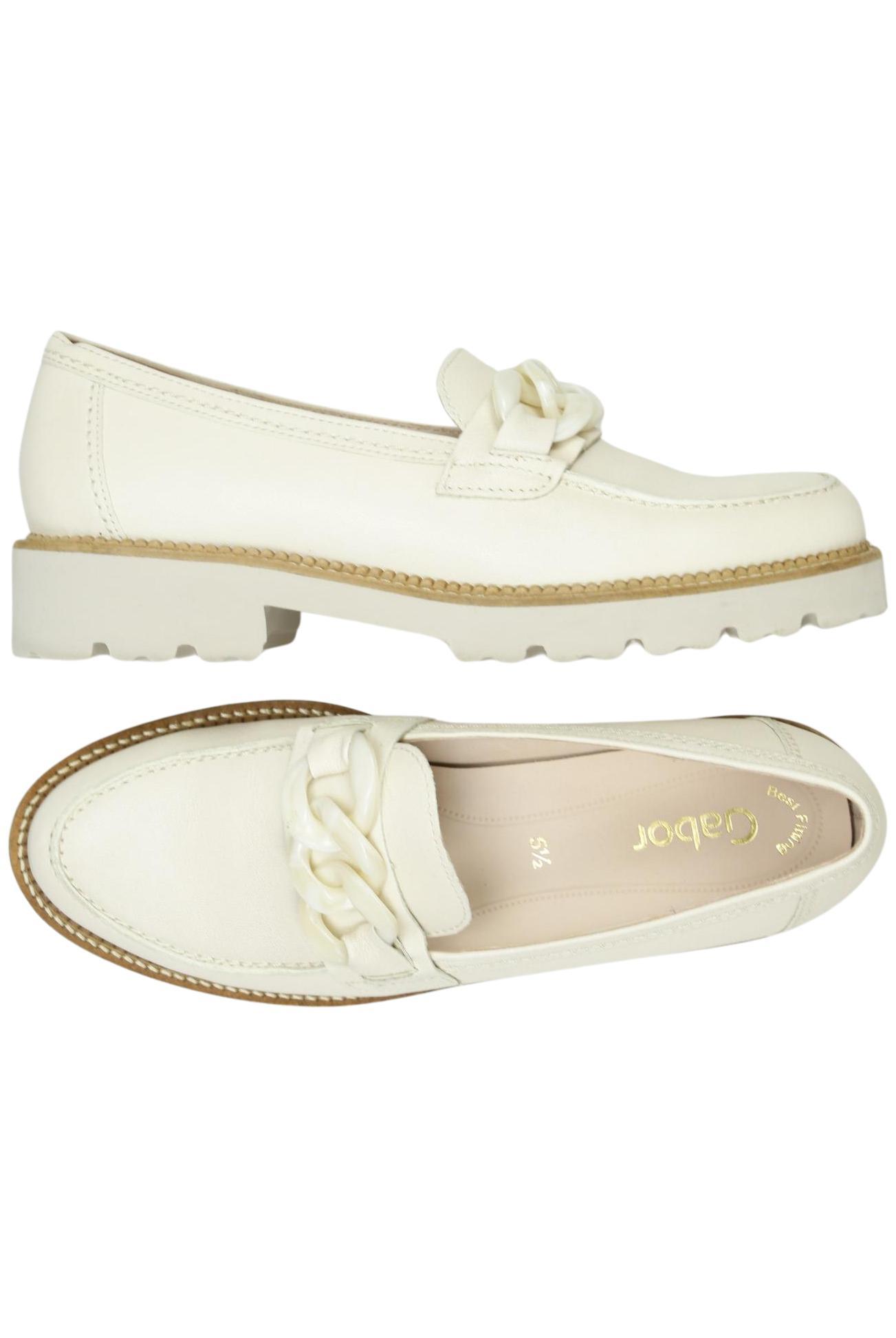 

Gabor Damen Halbschuh, cremeweiß, Gr. 5.5