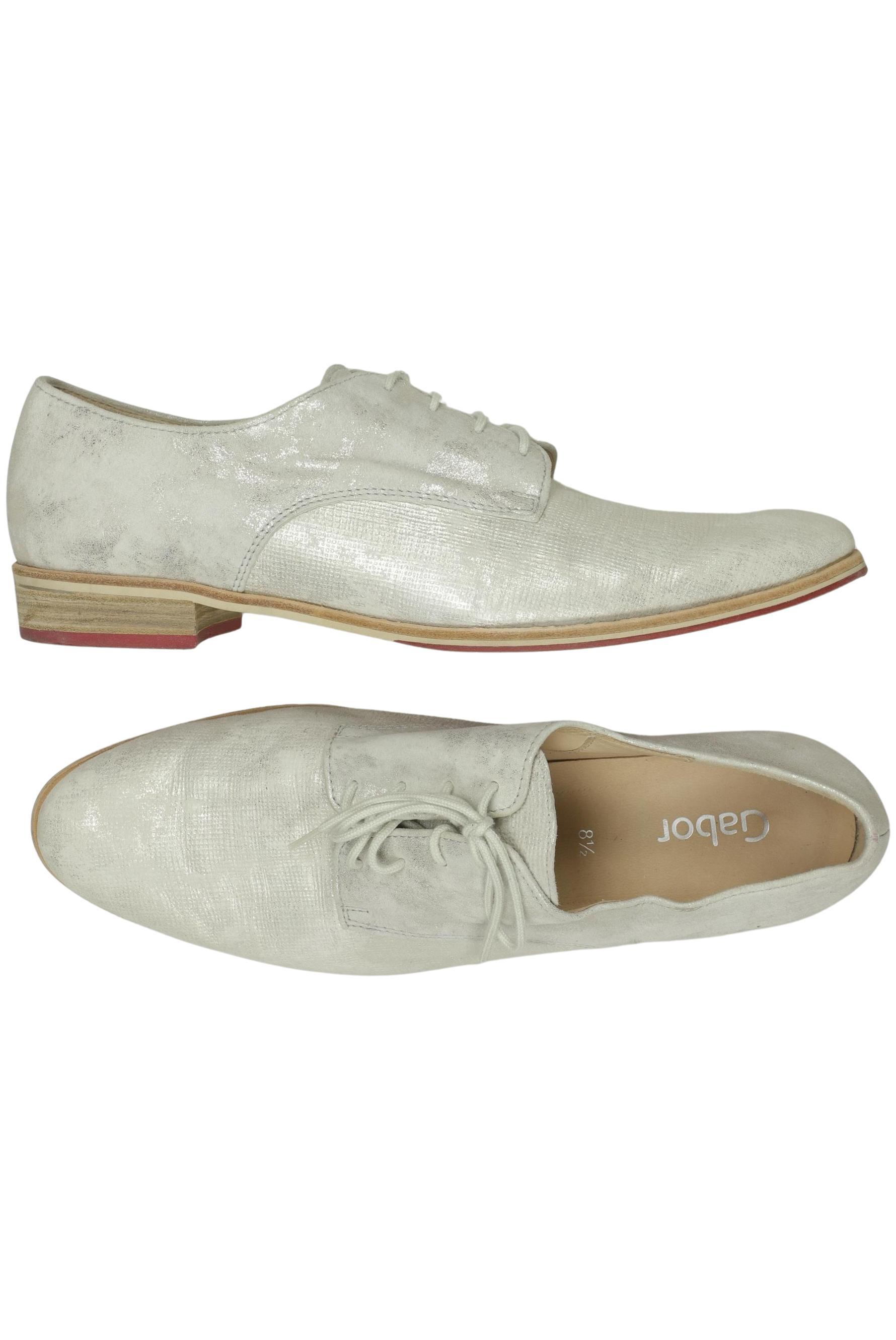 

Gabor Damen Halbschuh, silber, Gr. 8.5