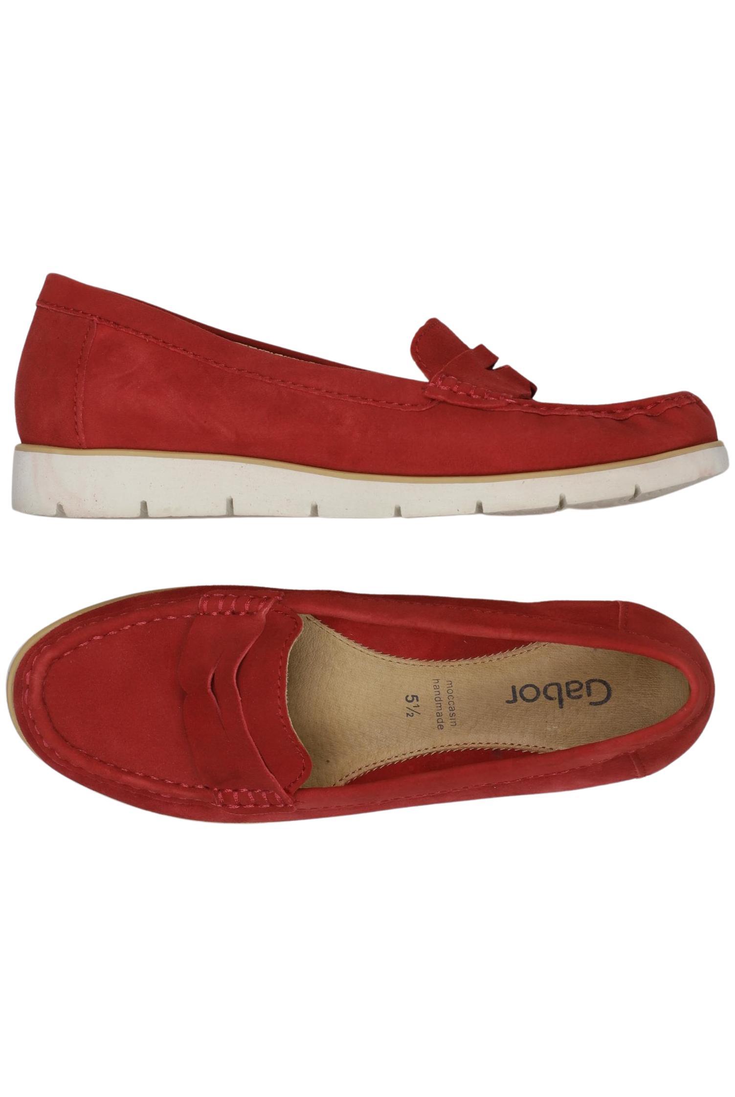 

Gabor Damen Halbschuh, rot, Gr. 5.5